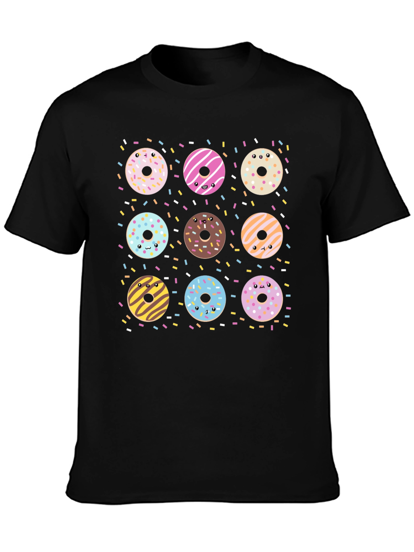 Donut Delight Tee - Fun Graphic Print T-Shirt