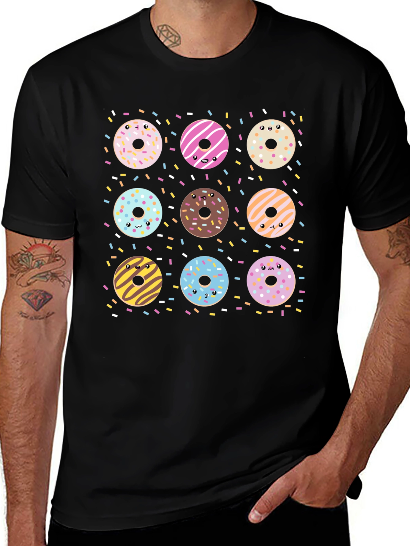 Donut Delight Tee - Fun Graphic Print T-Shirt
