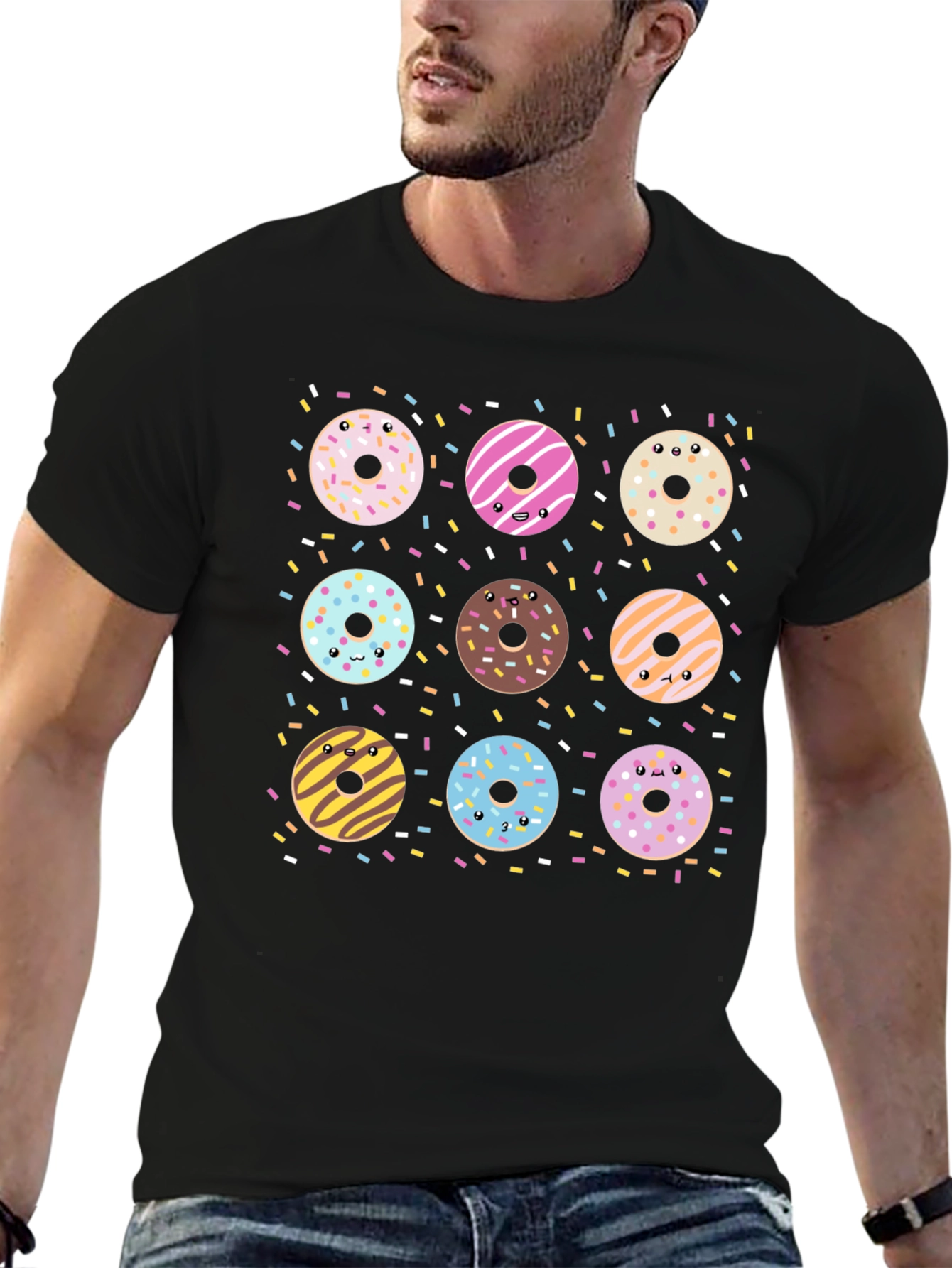 Donut Delight Tee - Fun Graphic Print T-Shirt