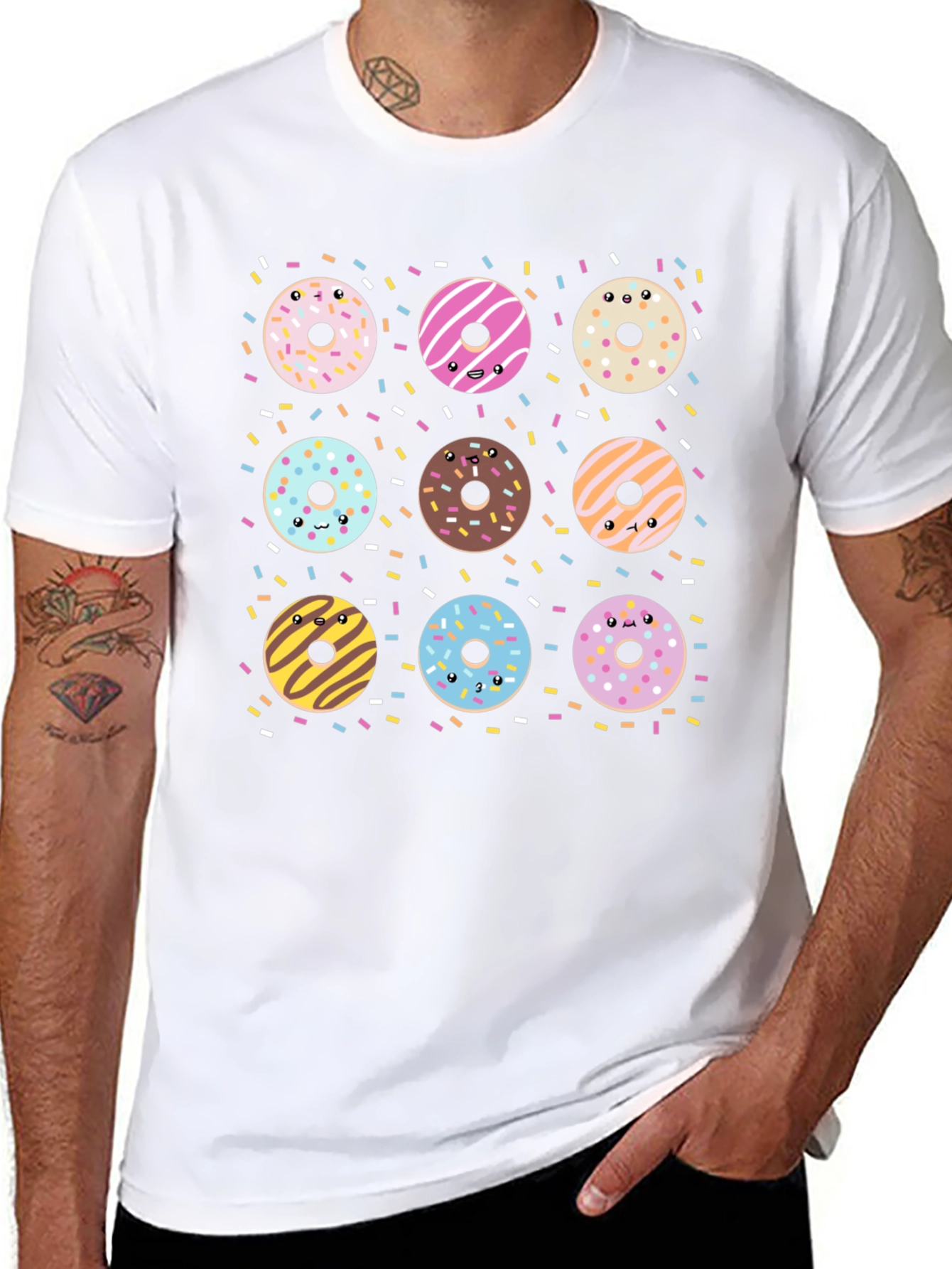Donut Delight Tee - Fun Graphic Print T-Shirt
