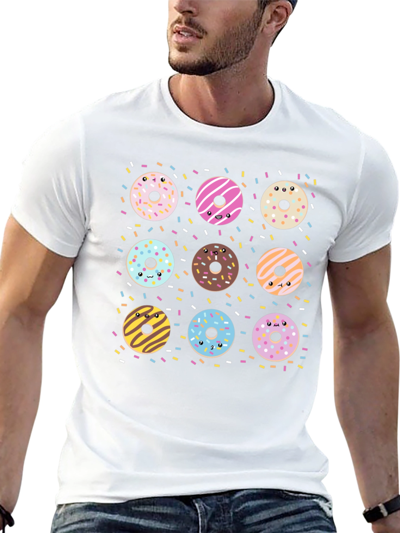 Donut Delight Tee - Fun Graphic Print T-Shirt