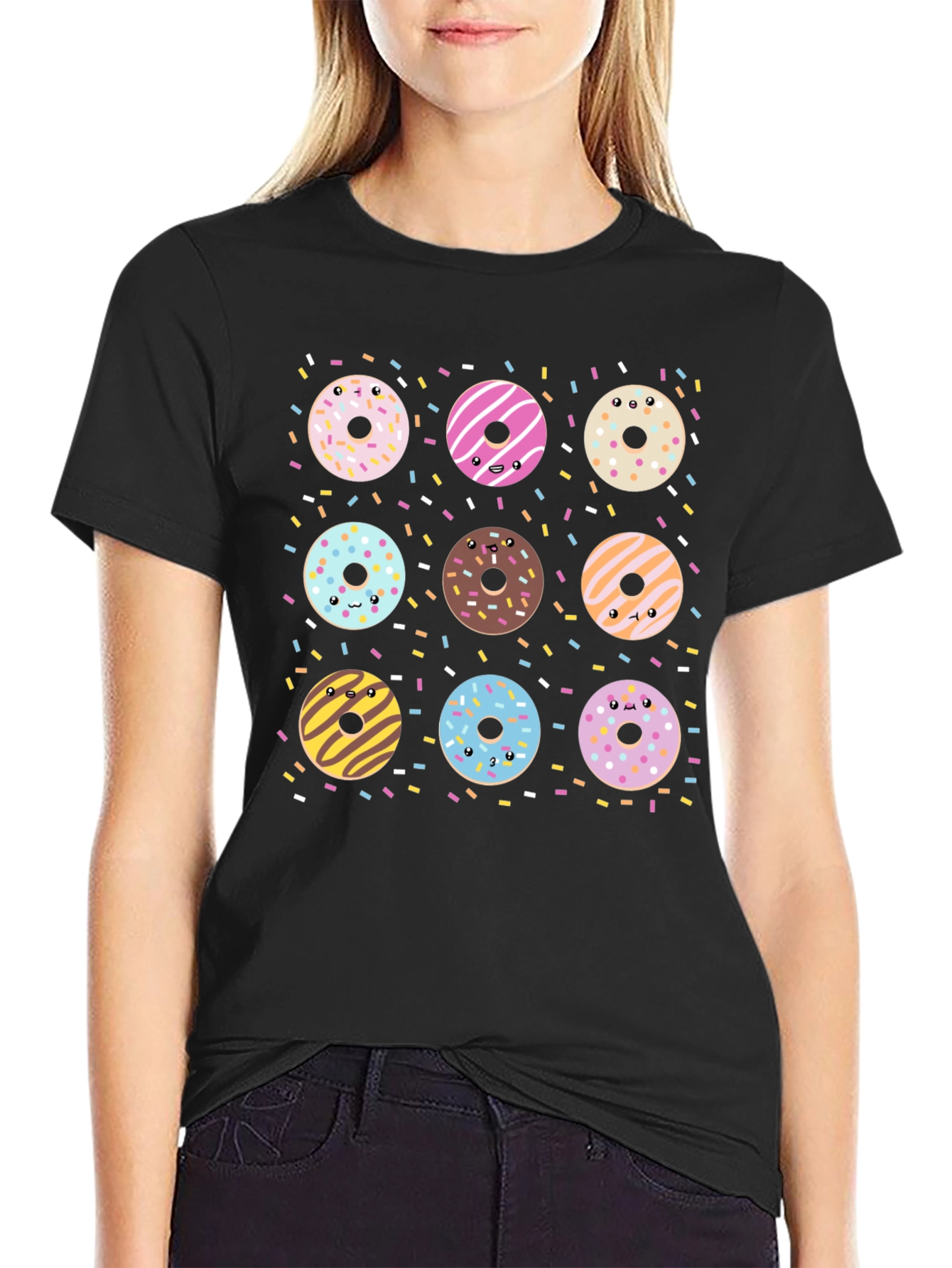 Donut Delight Tee - Fun Graphic Print T-Shirt