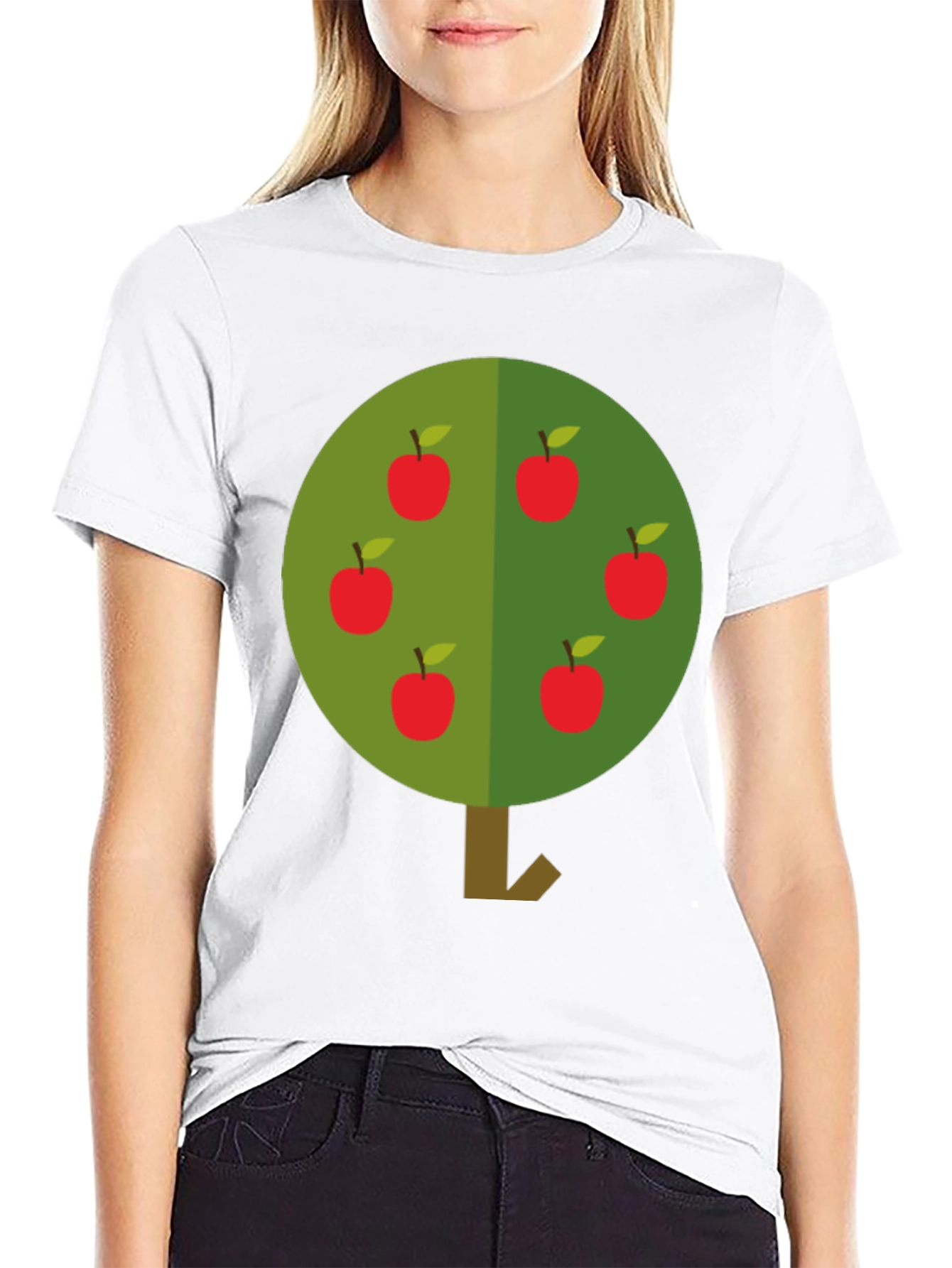 Apple Tree Graphic T-Shirt - Casual Style