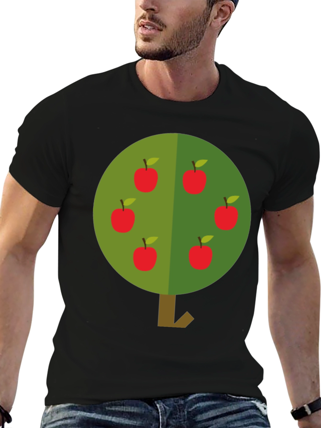 Apple Tree Graphic T-Shirt - Casual Style