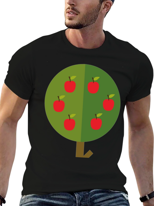 Apple Tree Graphic T-Shirt - Casual Style