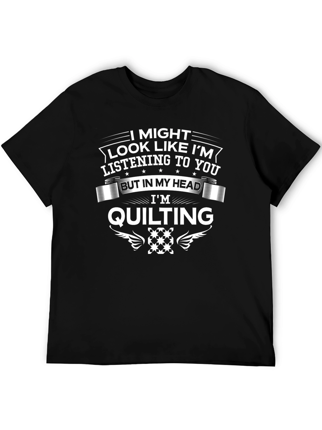 Quilting Mind T-Shirt: Funny Crafting Tee for Quilters