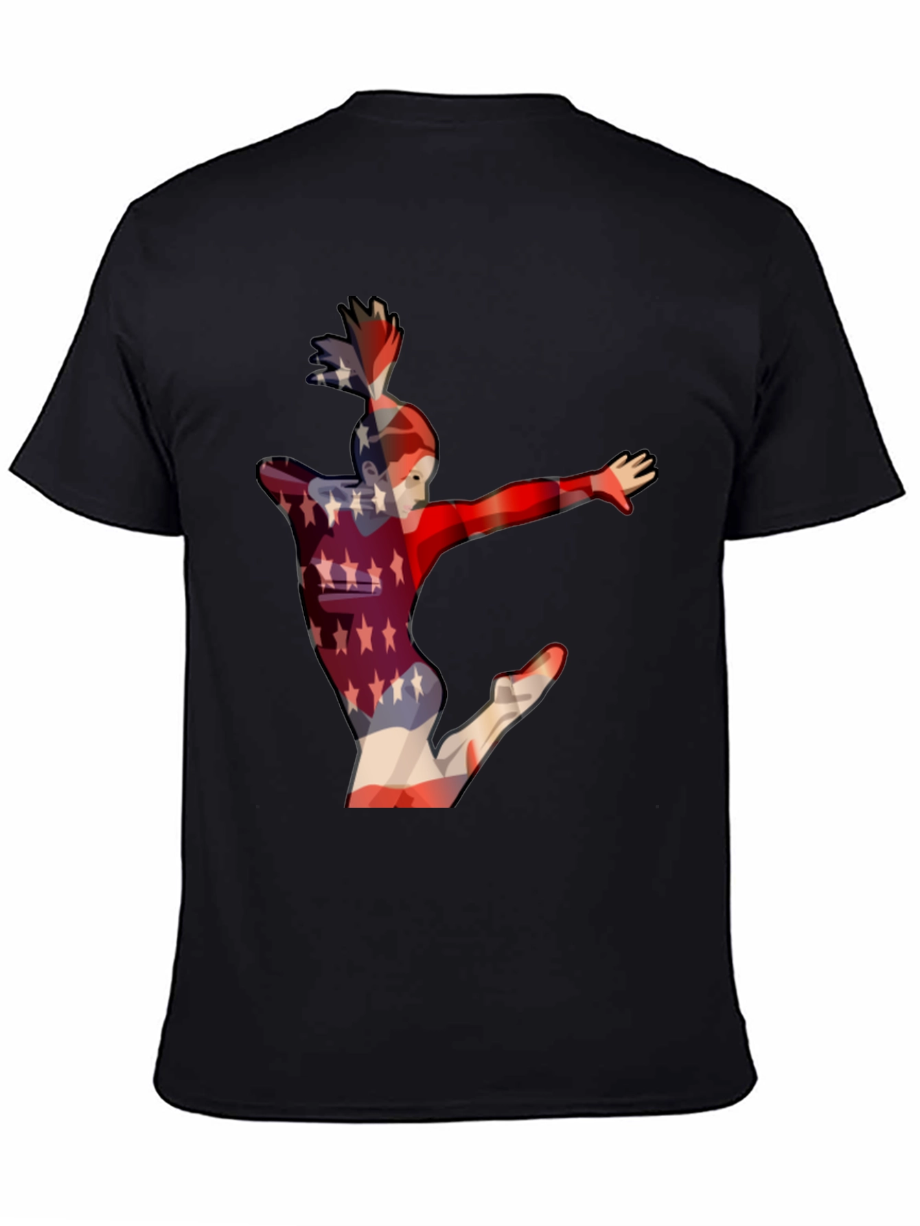 Gymnast USA Flag Graphic Tee