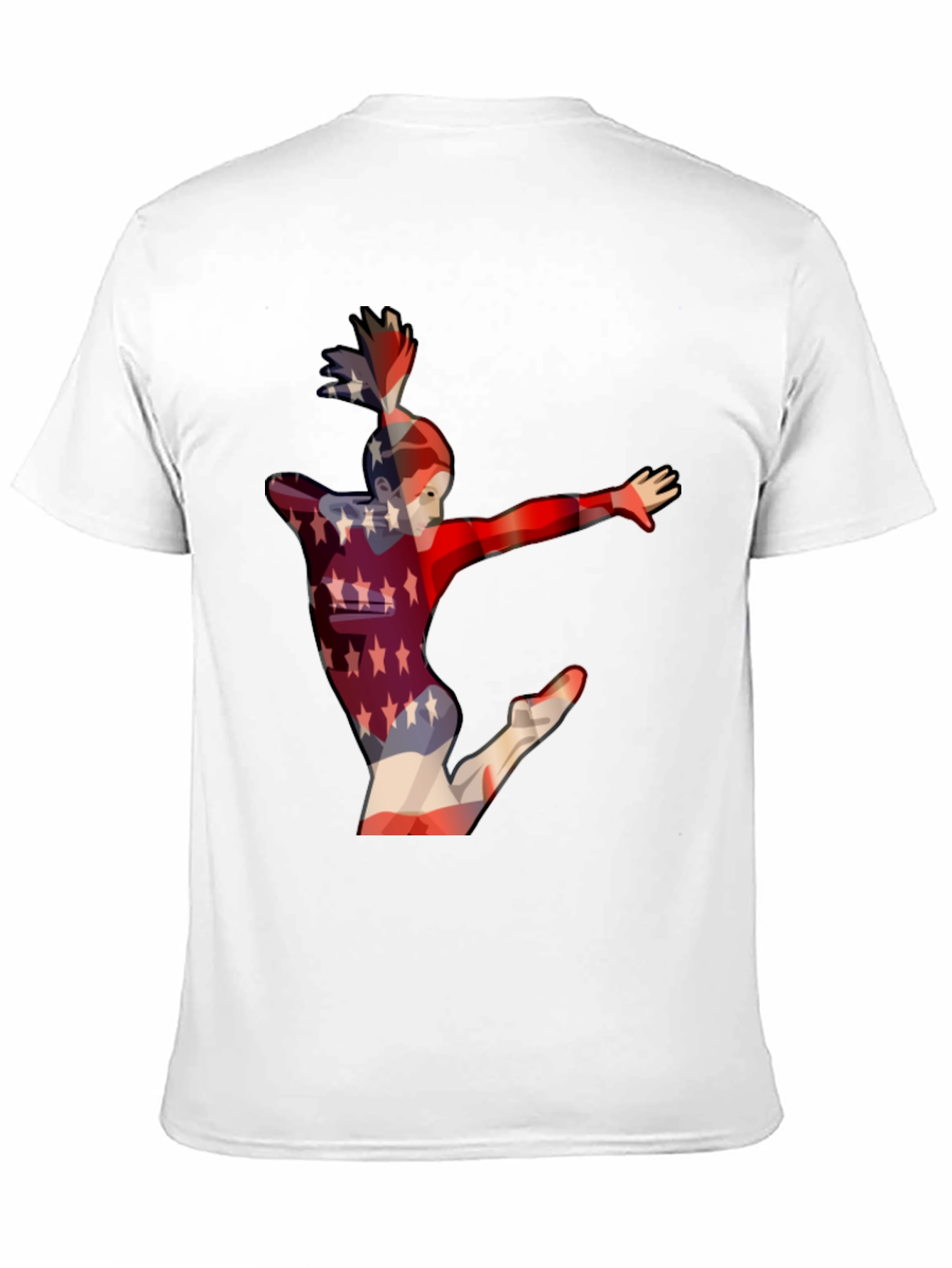 Gymnast USA Flag Graphic Tee