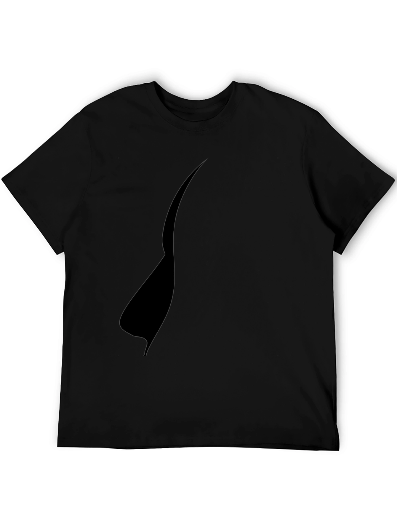 Mens Graphic Black T-Shirt - Mystery Design