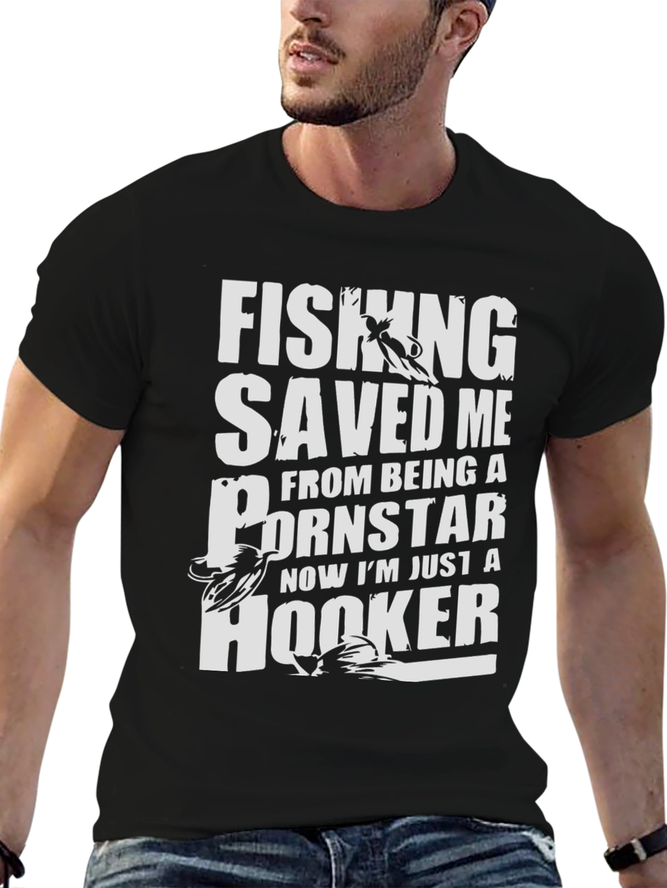 Fishing Saved Me T-Shirt: Humorous Angler Tee