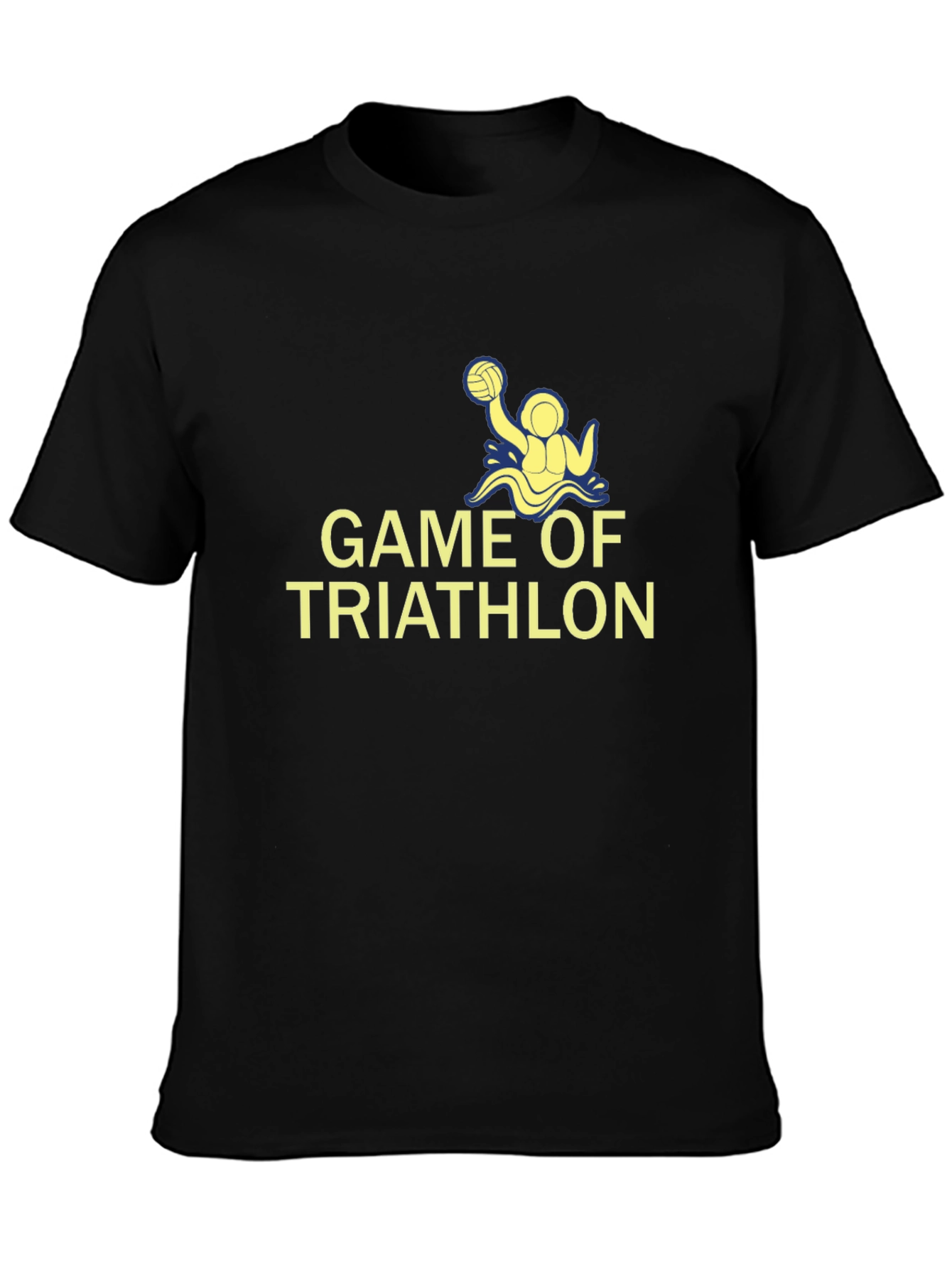 Game Of Triathlon Black T-Shirt