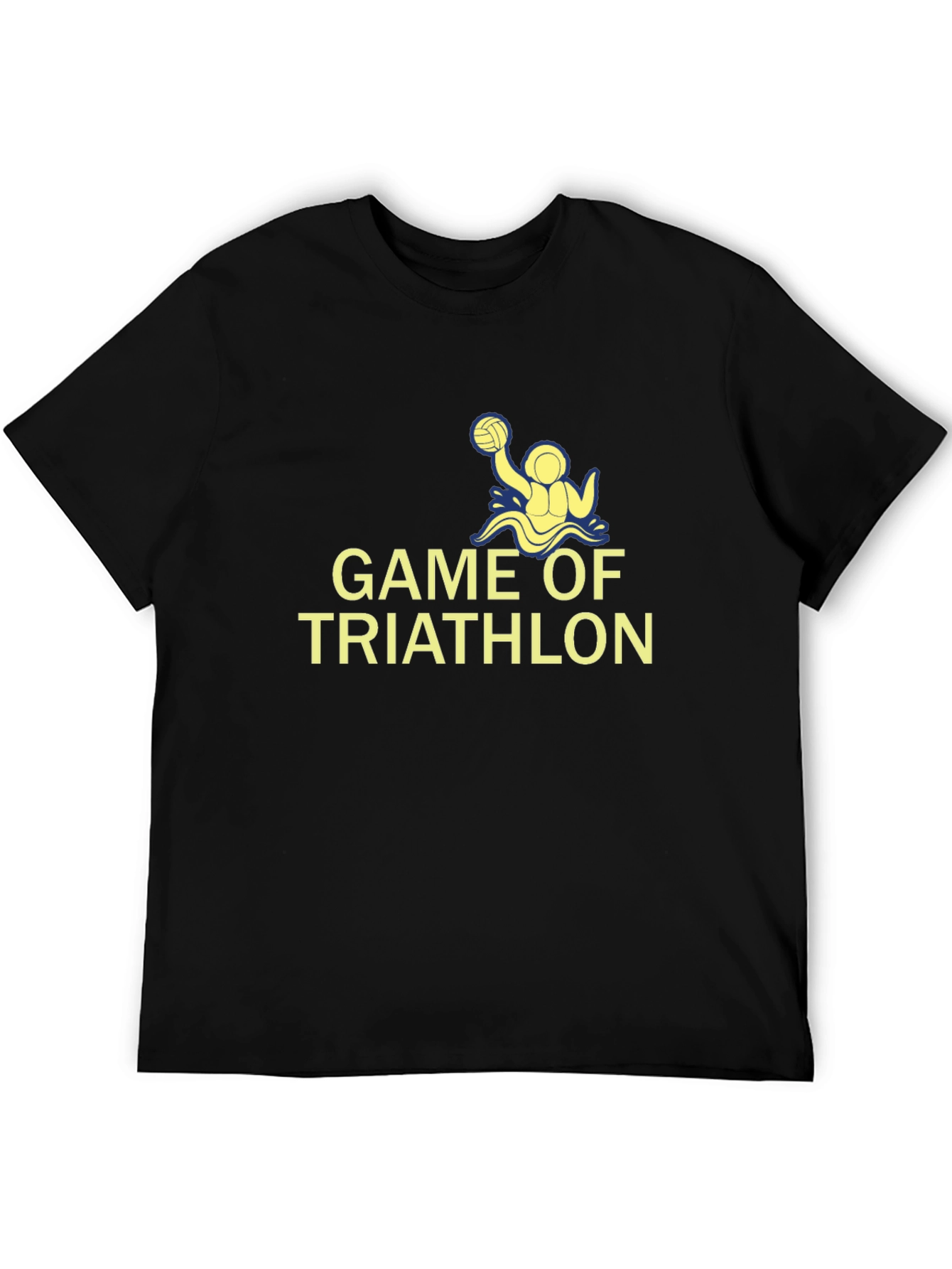 Game Of Triathlon Black T-Shirt