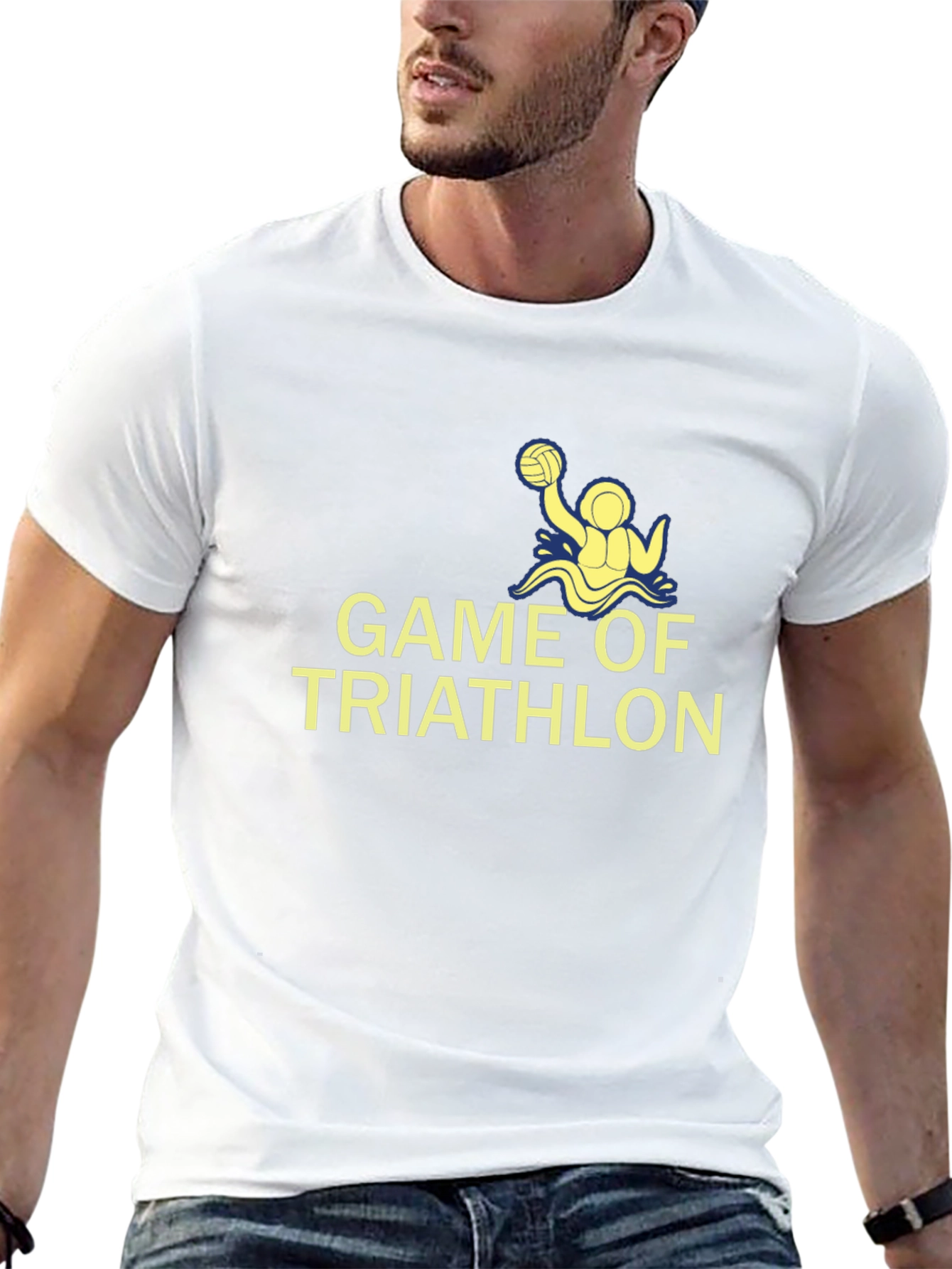Game Of Triathlon Black T-Shirt
