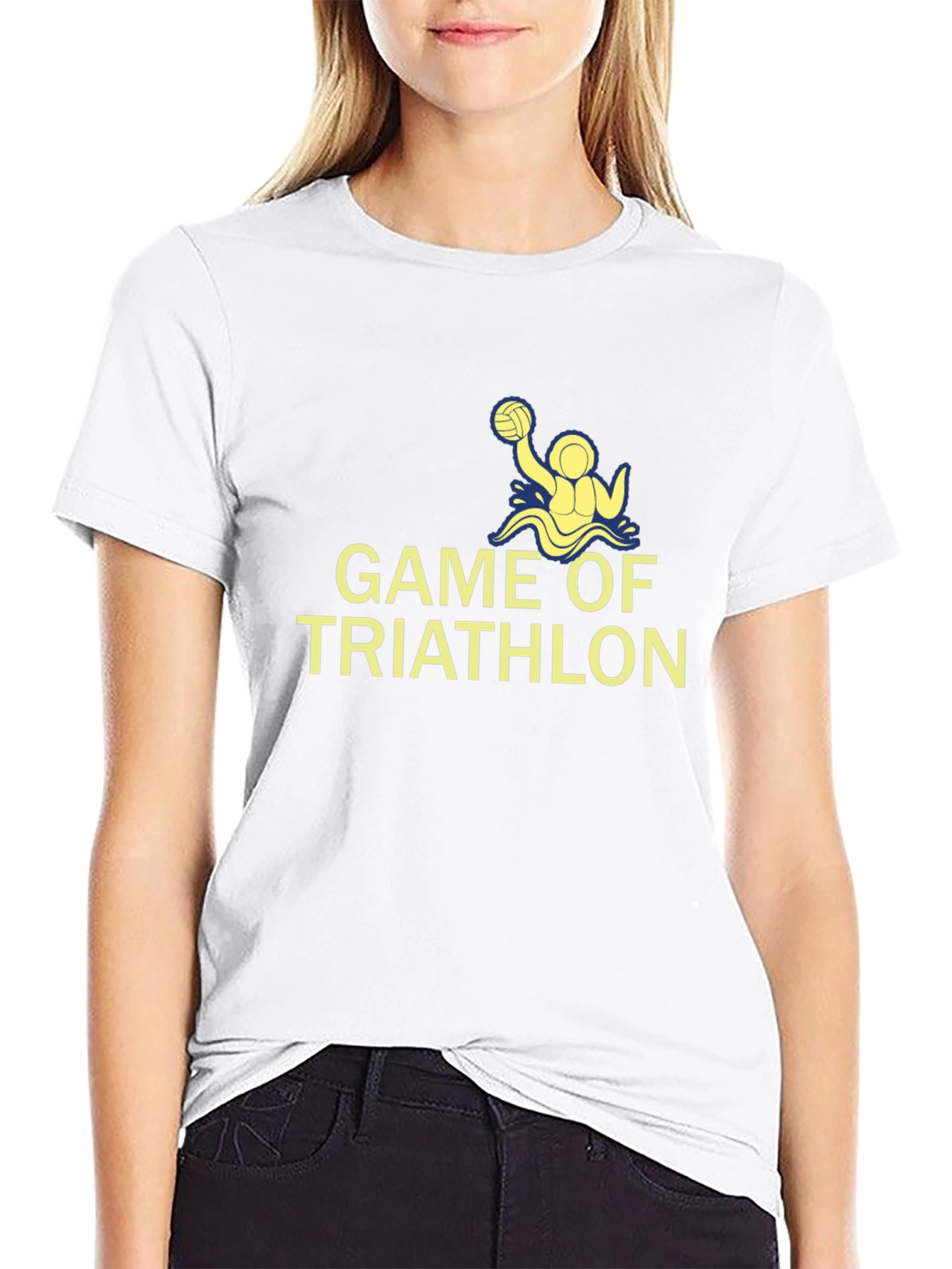 Game Of Triathlon Black T-Shirt