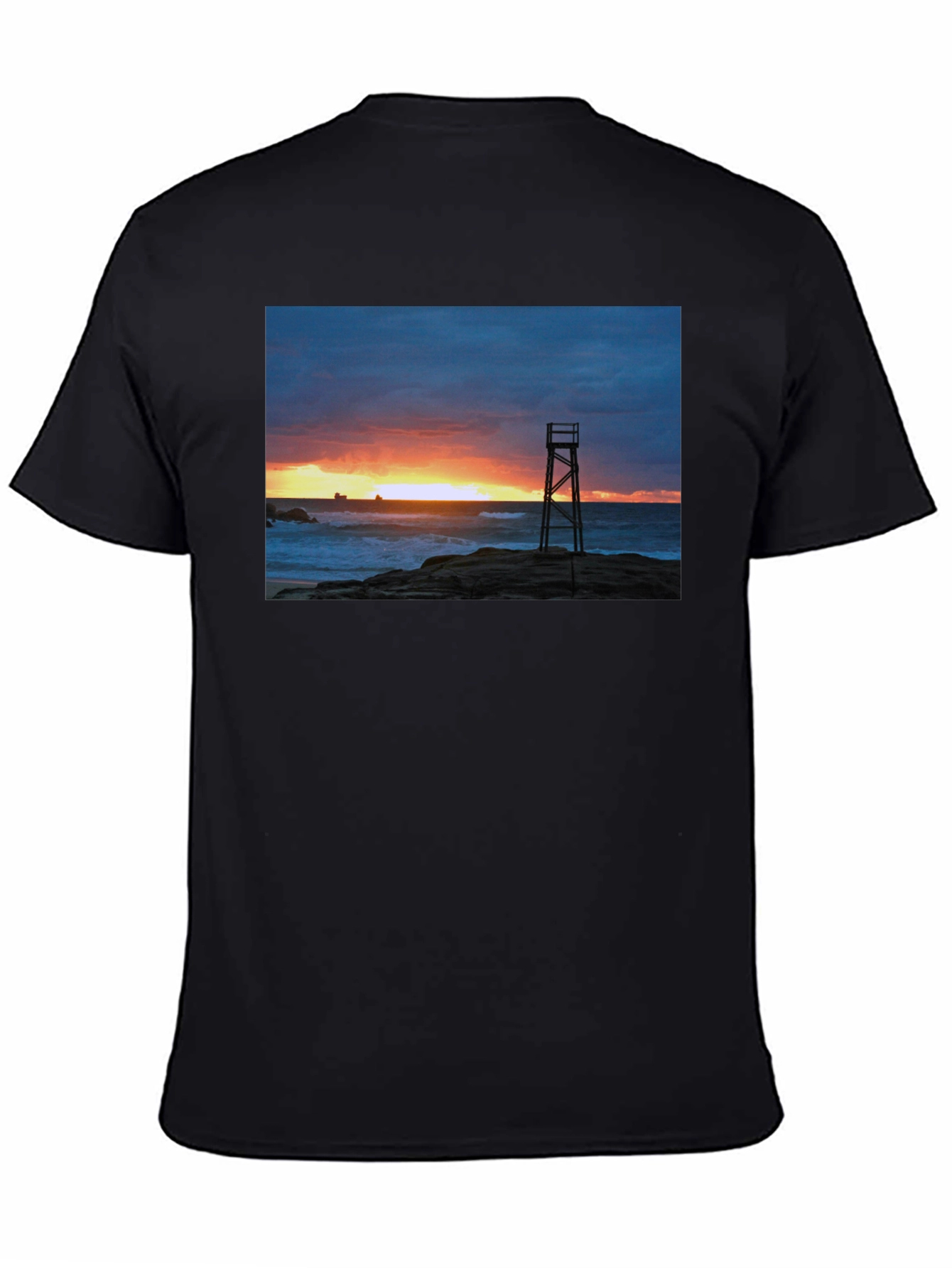 Sunset Lifeguard Tower Graphic Tee