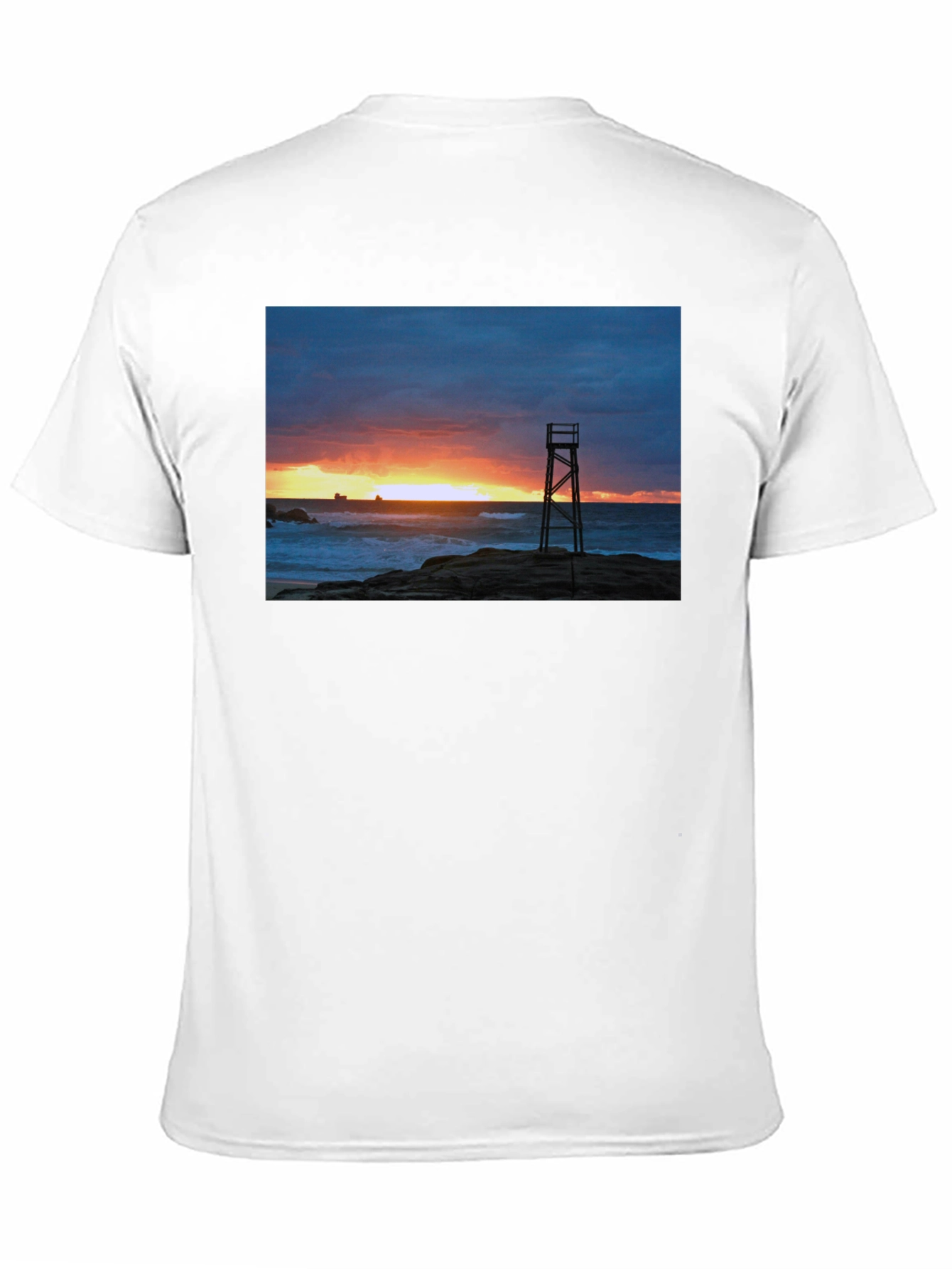Sunset Lifeguard Tower Graphic Tee