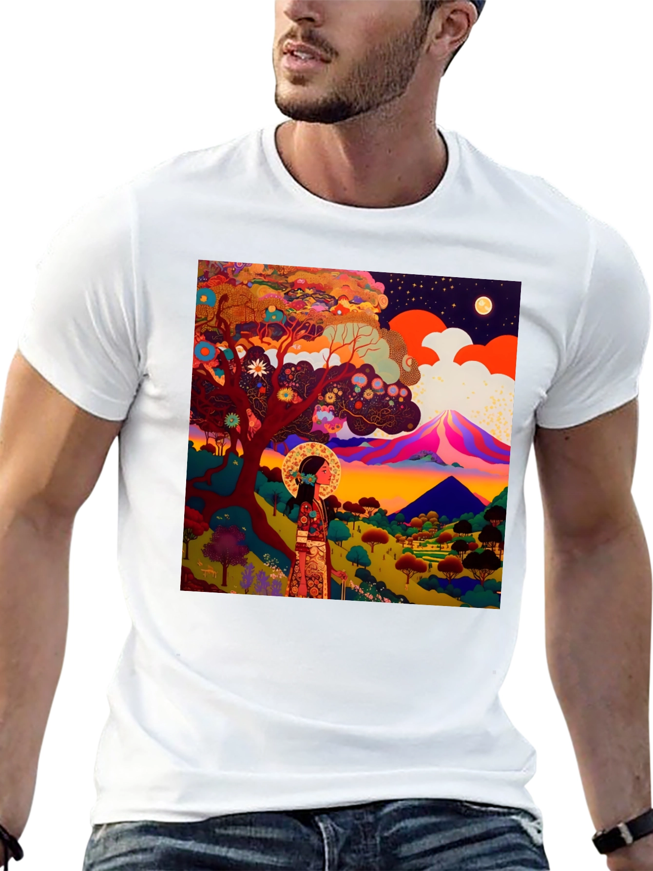 Artistic Landscape Graphic Tee