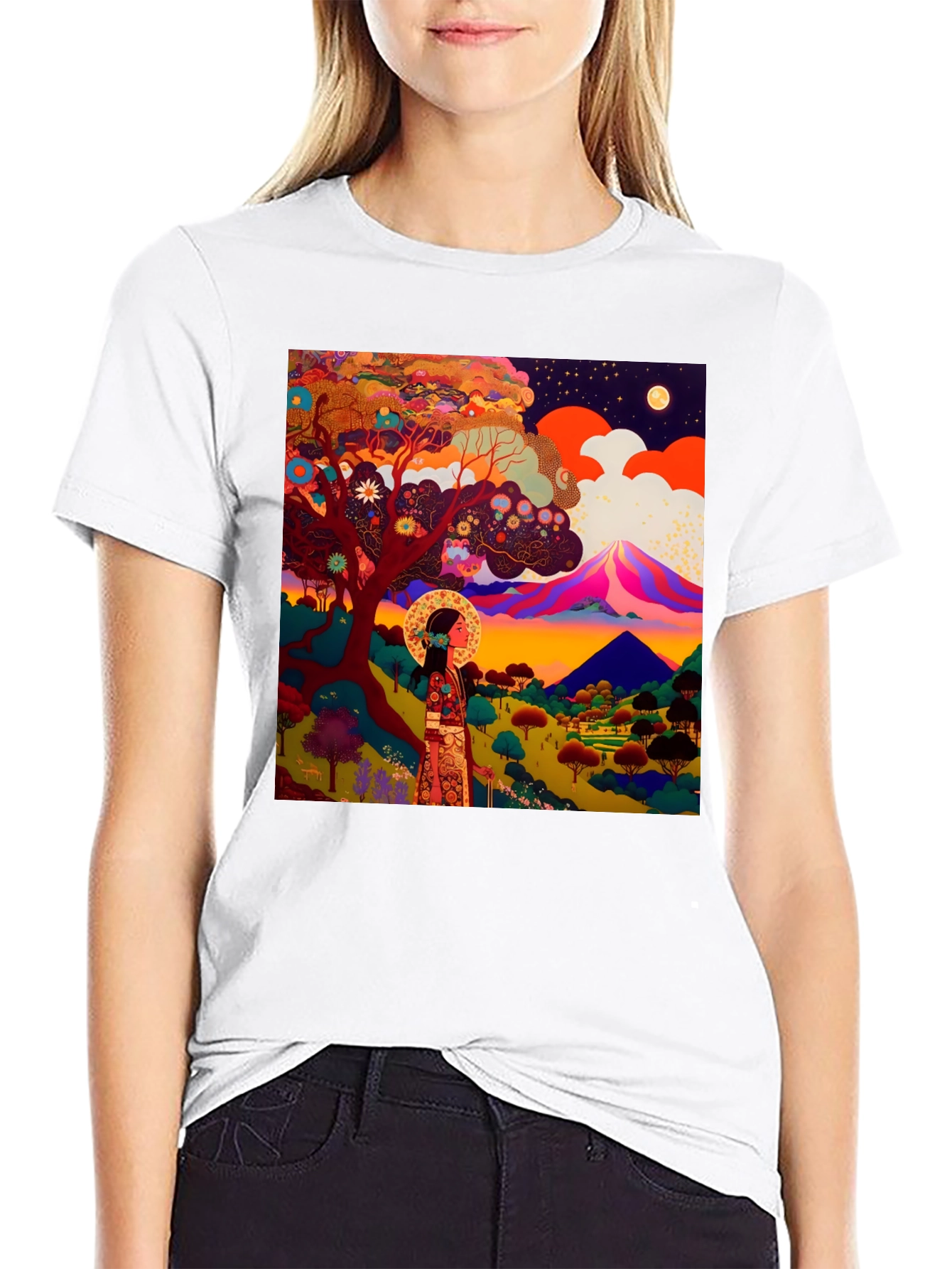 Artistic Landscape Graphic Tee