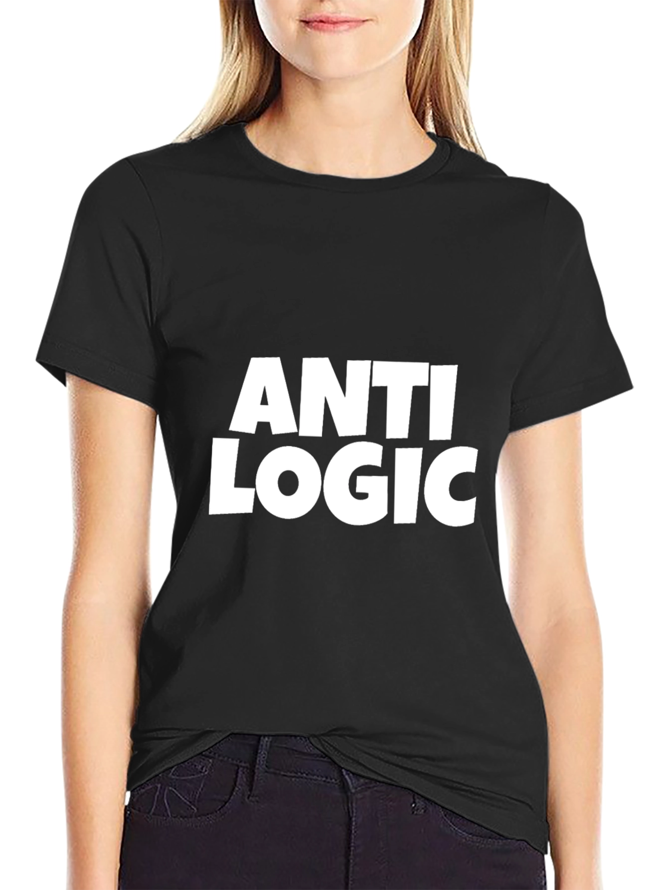 Anti Logic Statement T-Shirt - Black