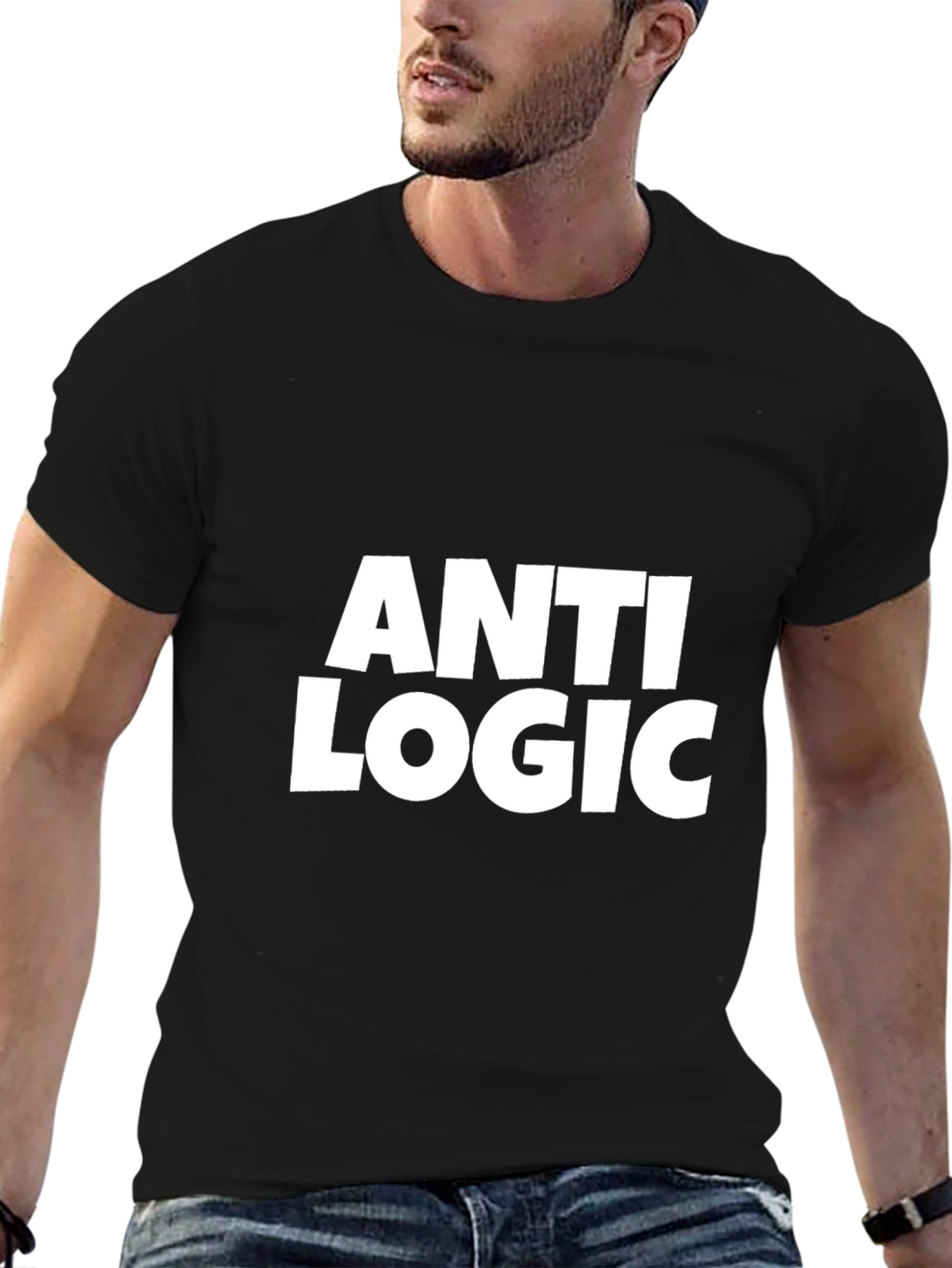 Anti Logic Statement T-Shirt - Black