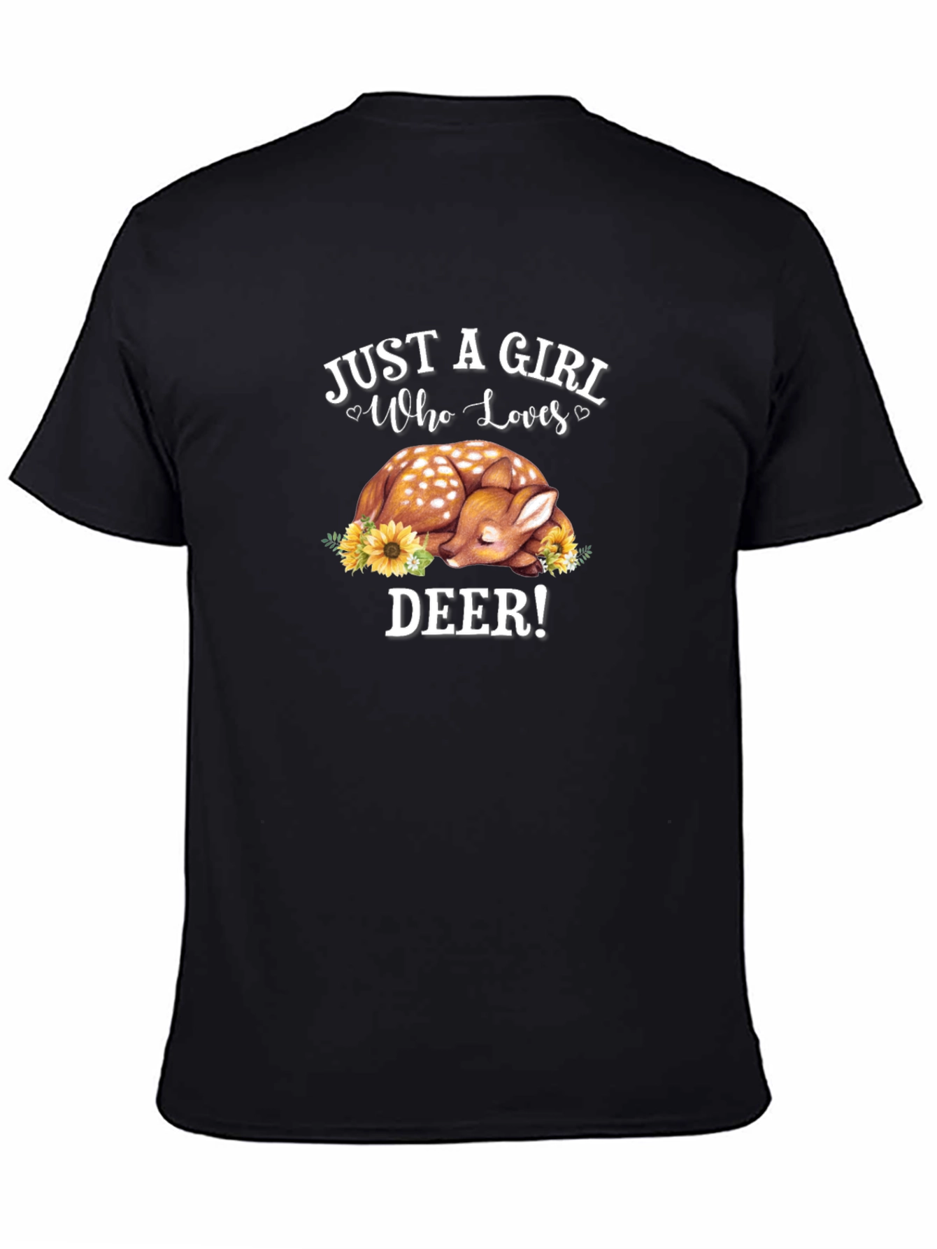 Just a Girl Who Loves Deer Graphic T-Shirt