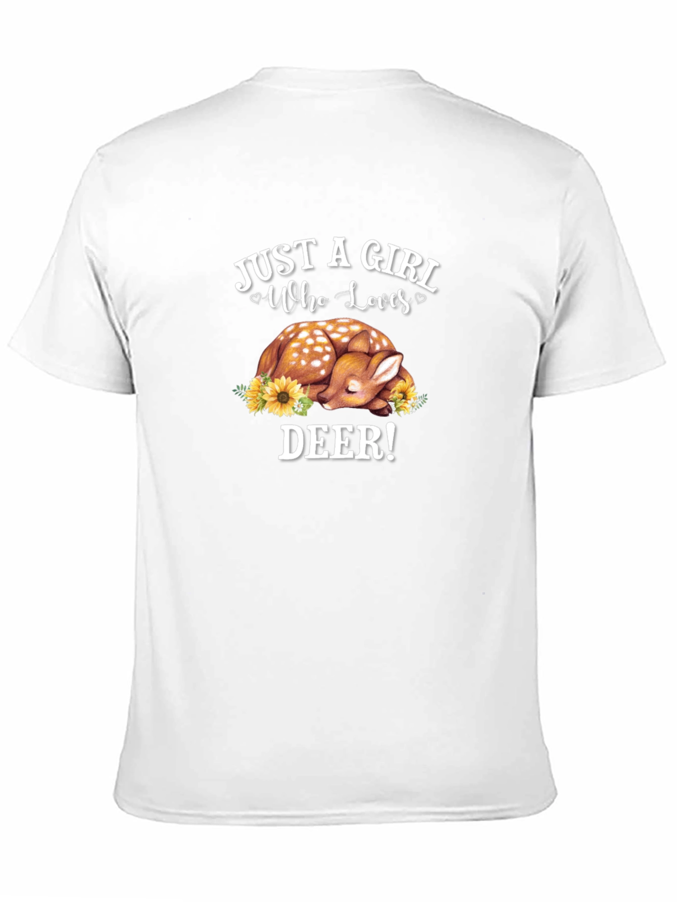 Just a Girl Who Loves Deer Graphic T-Shirt