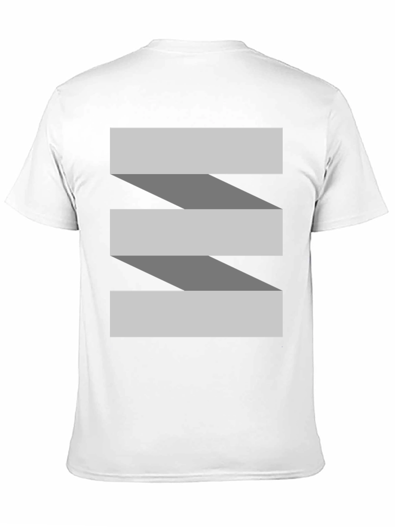 Abstract Ribbon Design Black T-Shirt