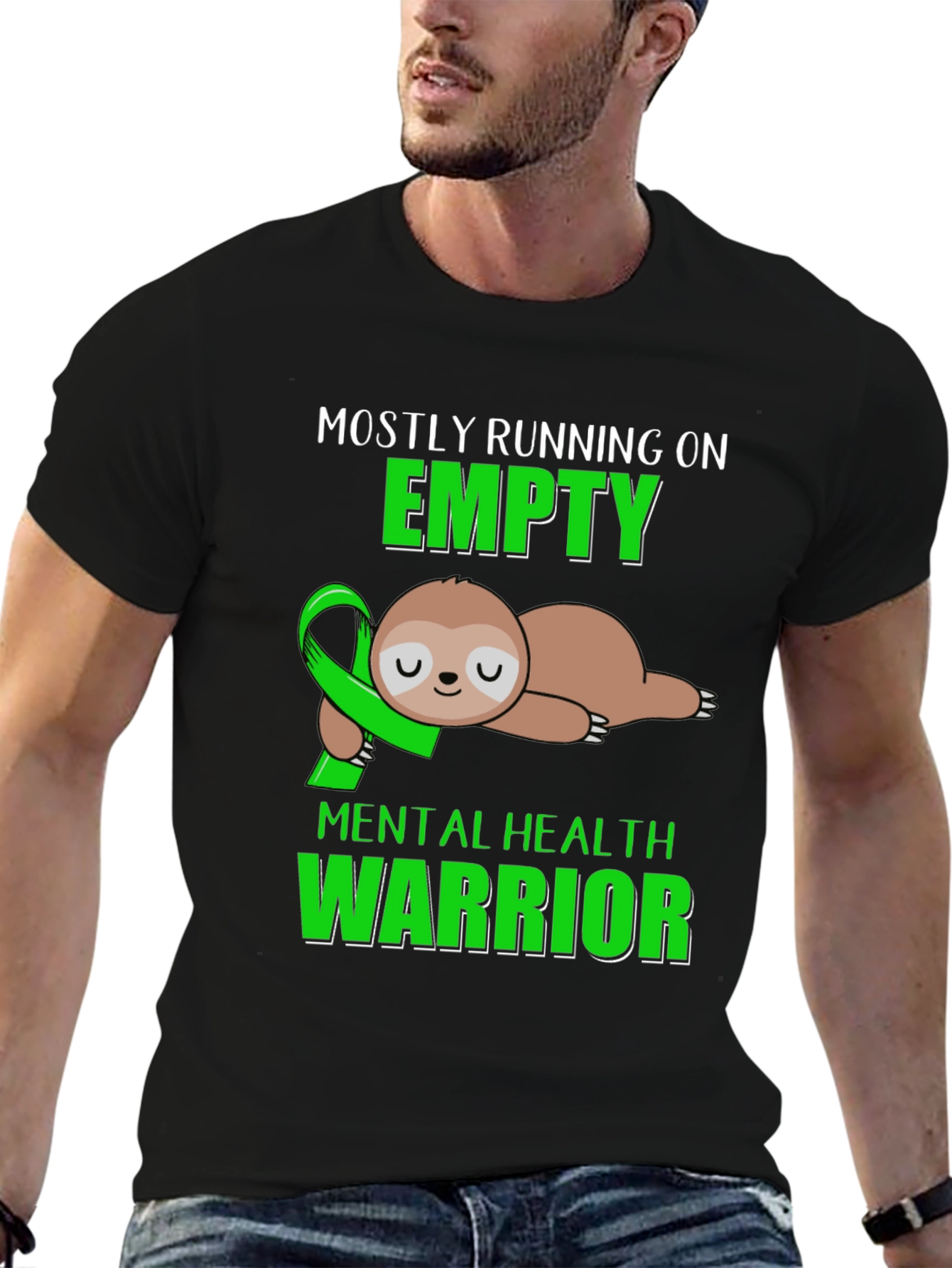 Mental Health Warrior Sloth T-Shirt