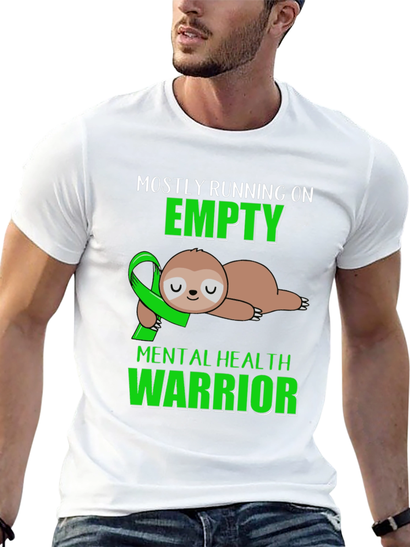 Mental Health Warrior Sloth T-Shirt