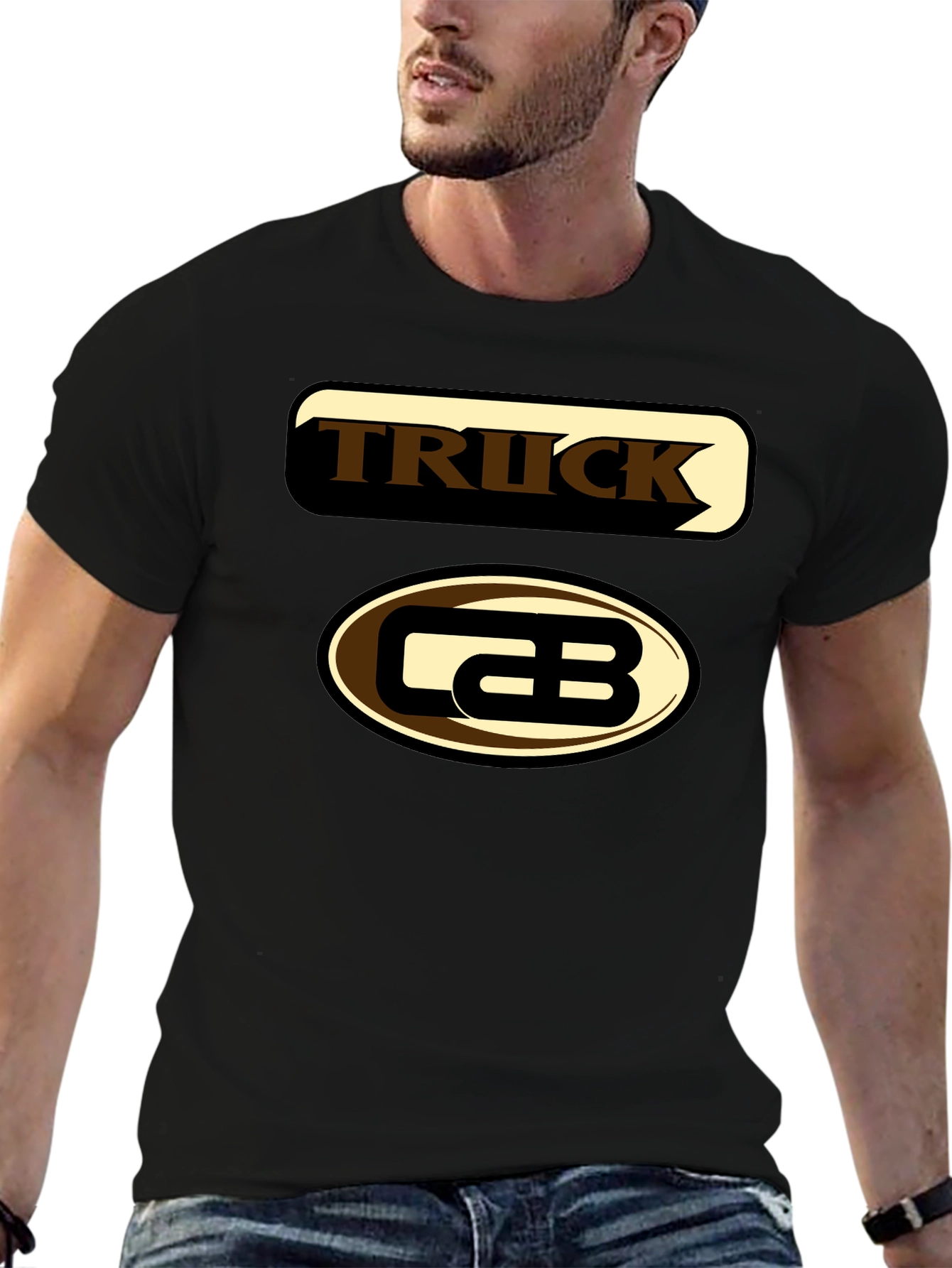 Truck Cab Graphic Tee - Black