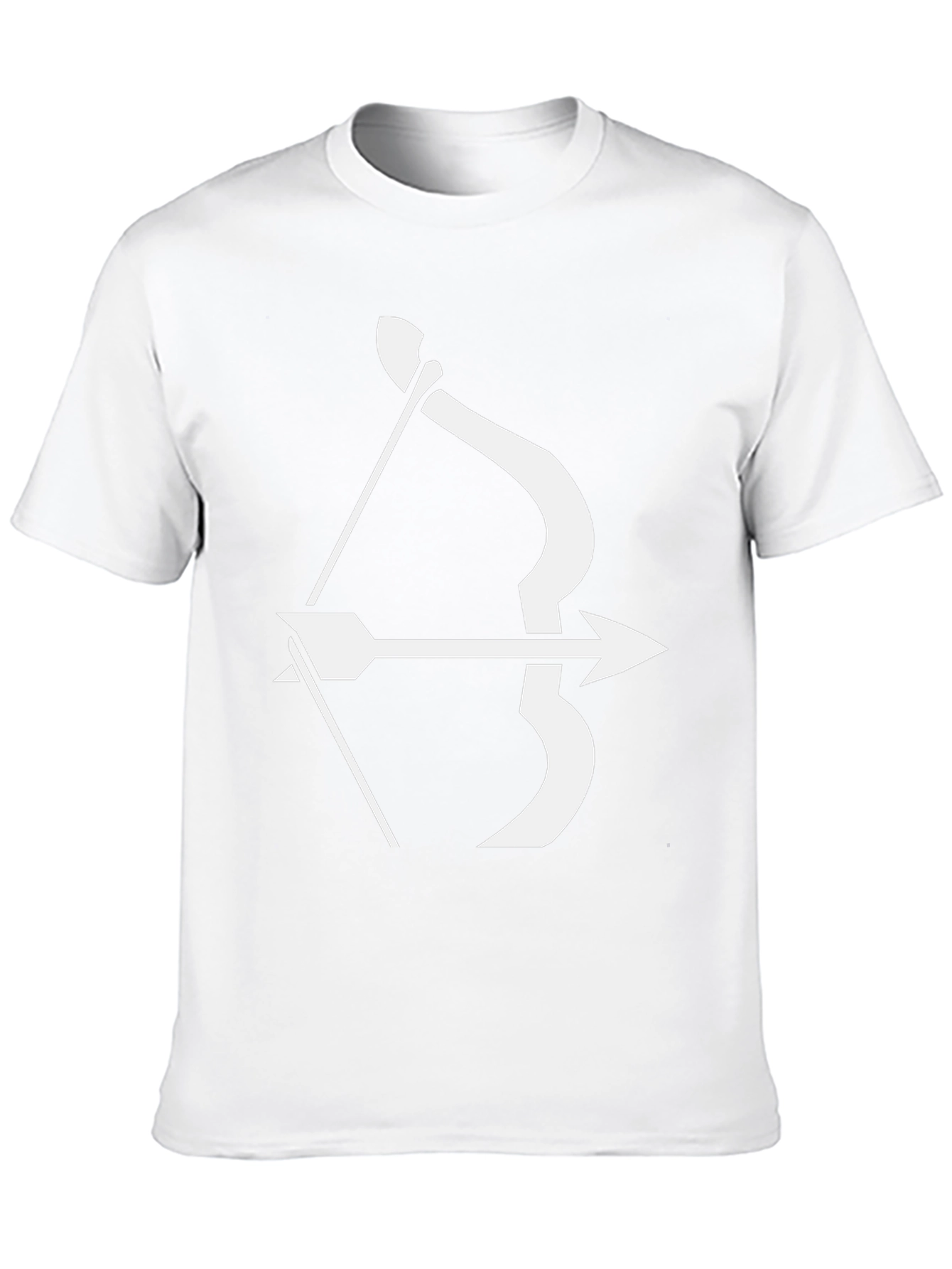 Archer Graphic Tee - Black Bow and Arrow Design
