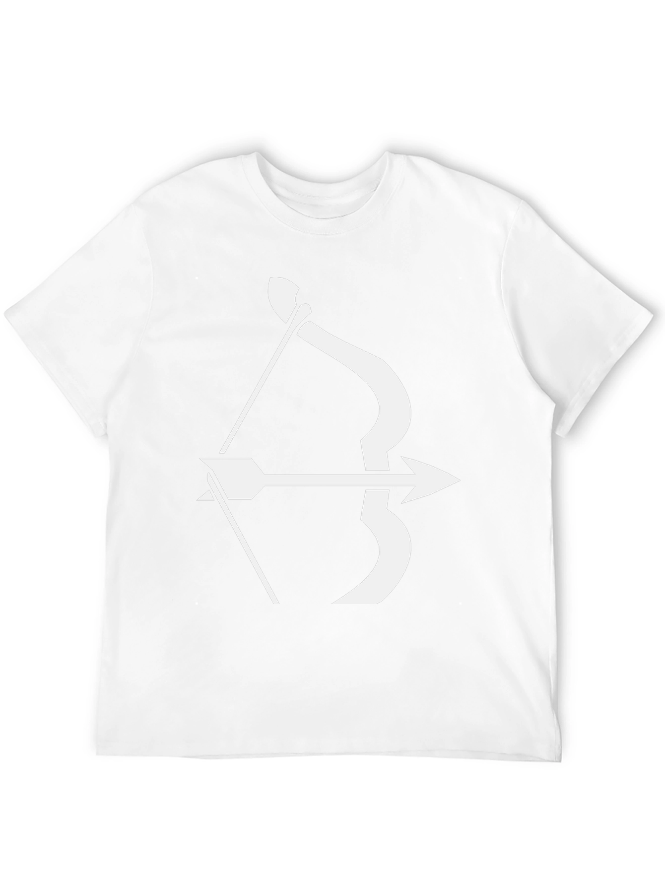 Archer Graphic Tee - Black Bow and Arrow Design