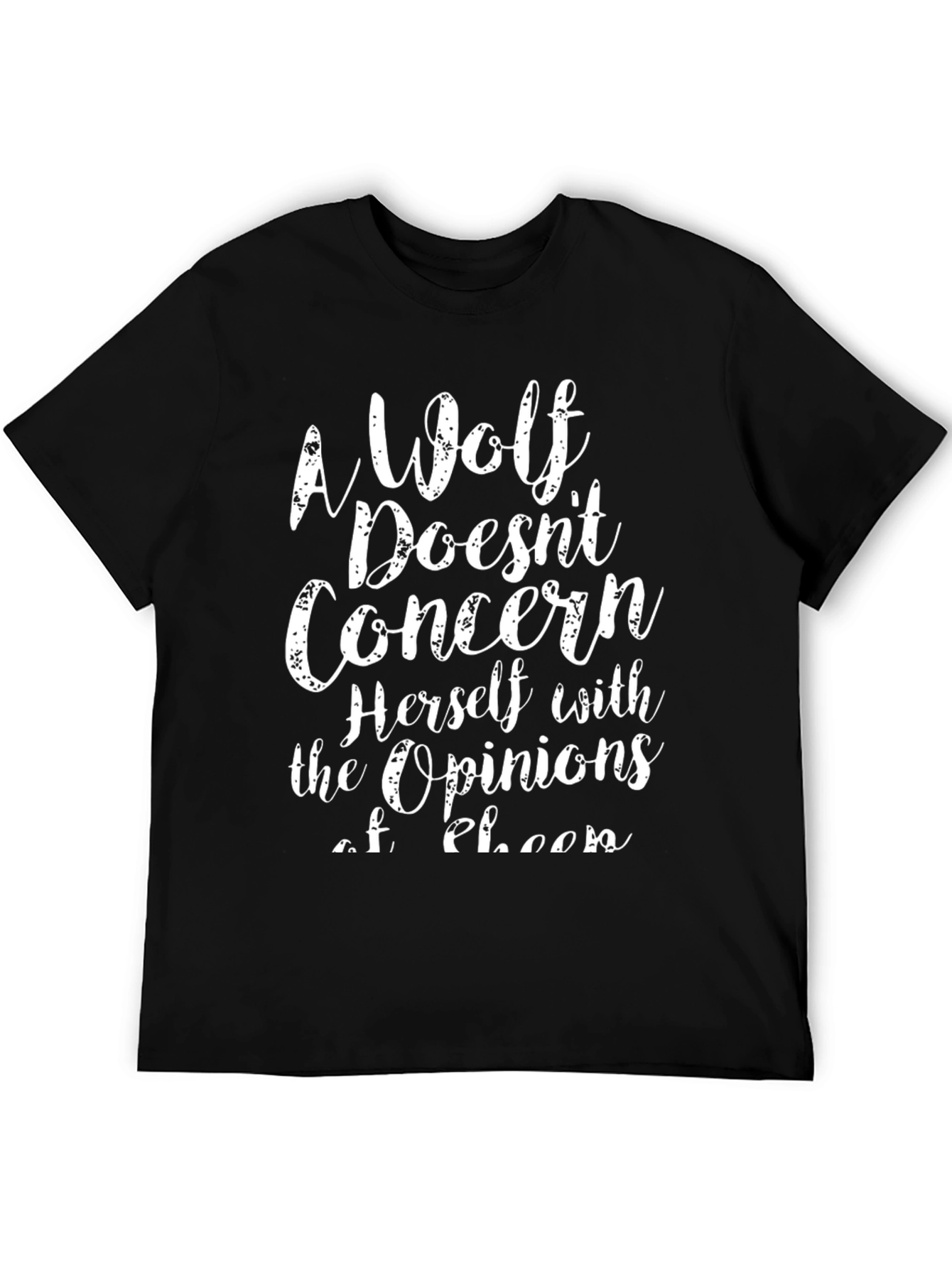 Wolf Opinion Graphic Tee - Unisex Cotton T-Shirt