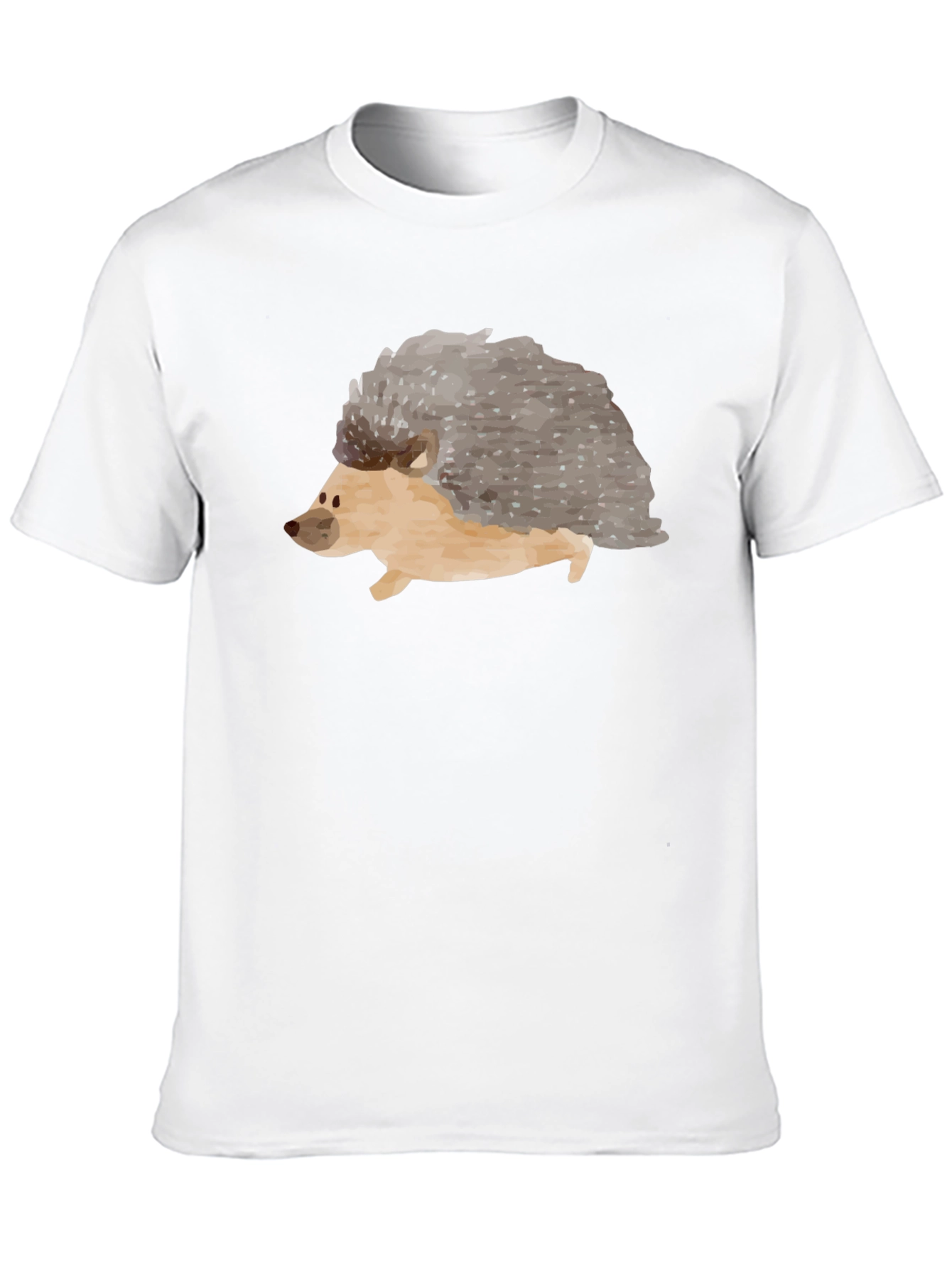 Mens Hedgehog Graphic Tee - Black