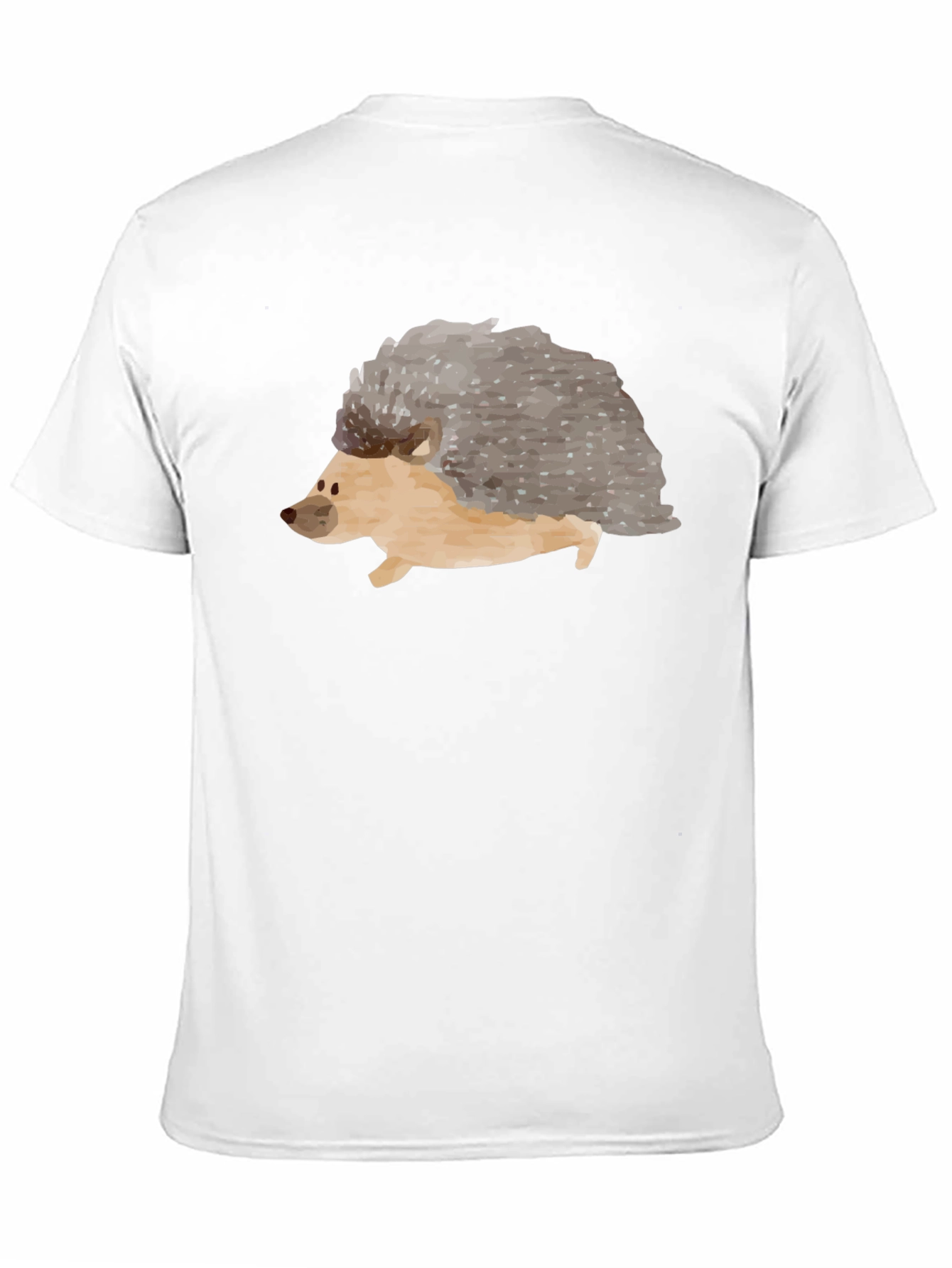 Mens Hedgehog Graphic Tee - Black