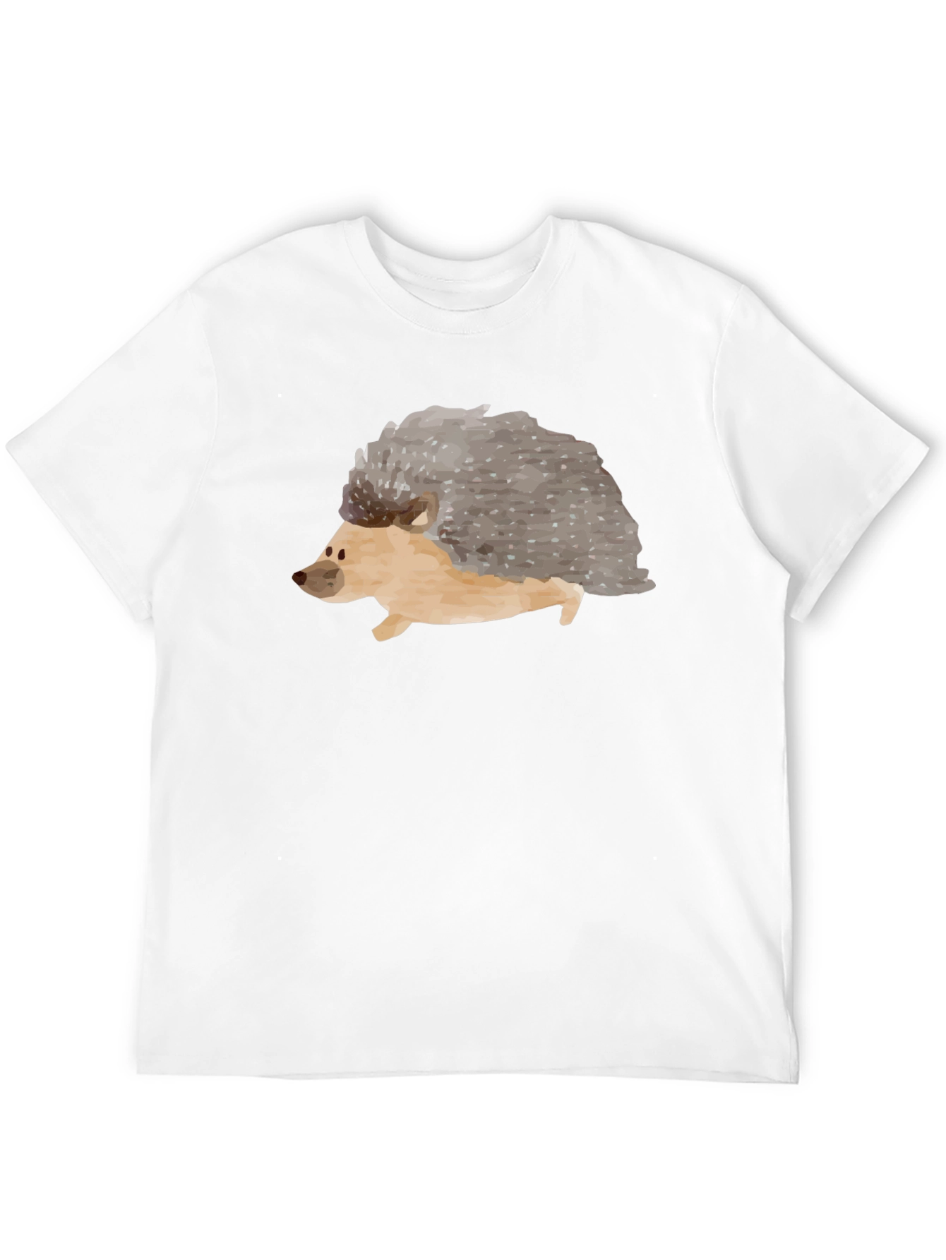 Mens Hedgehog Graphic Tee - Black