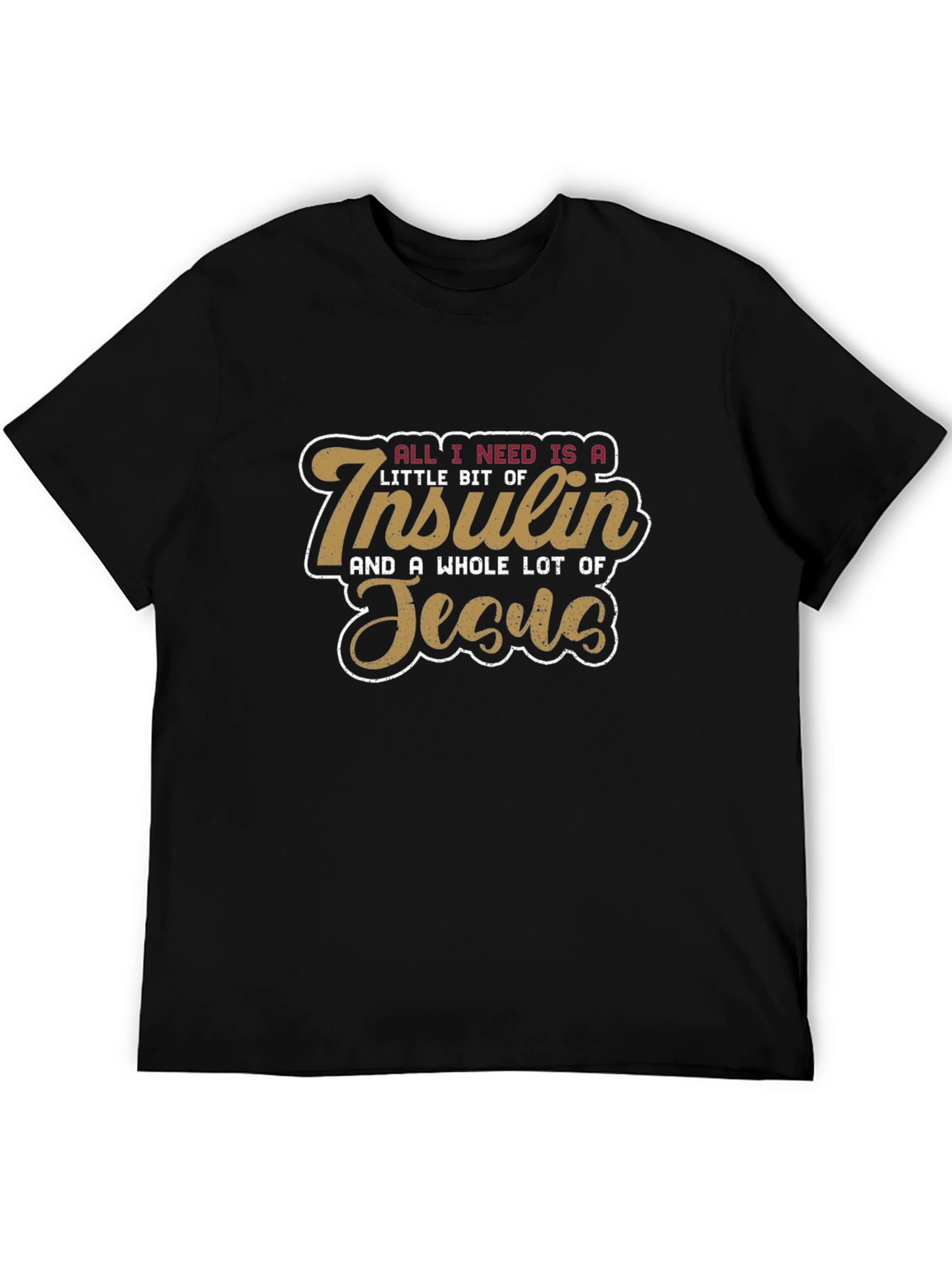 Insulin & Jesus T-Shirt | Diabetic Faith Tee
