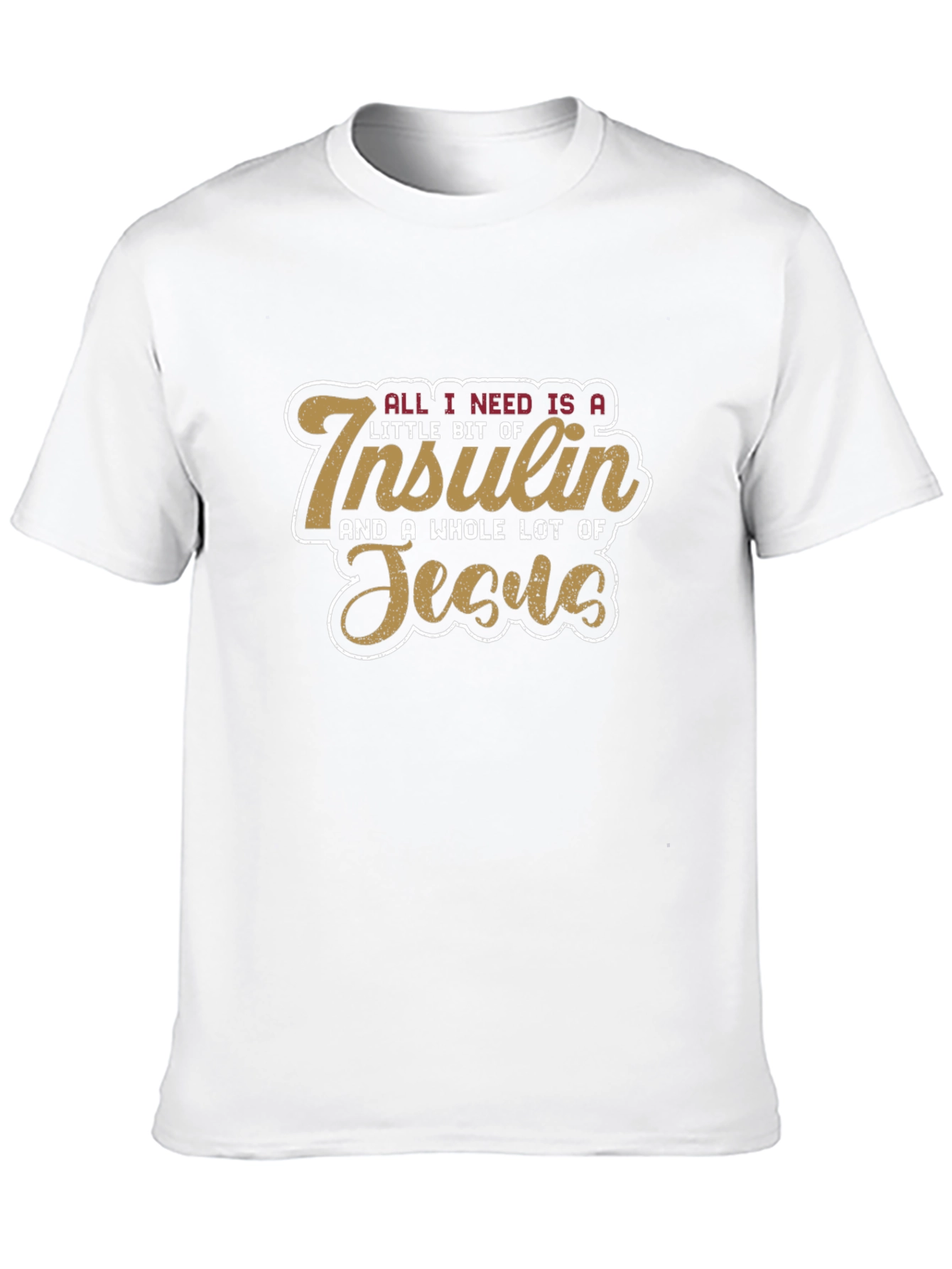 Insulin & Jesus T-Shirt | Diabetic Faith Tee