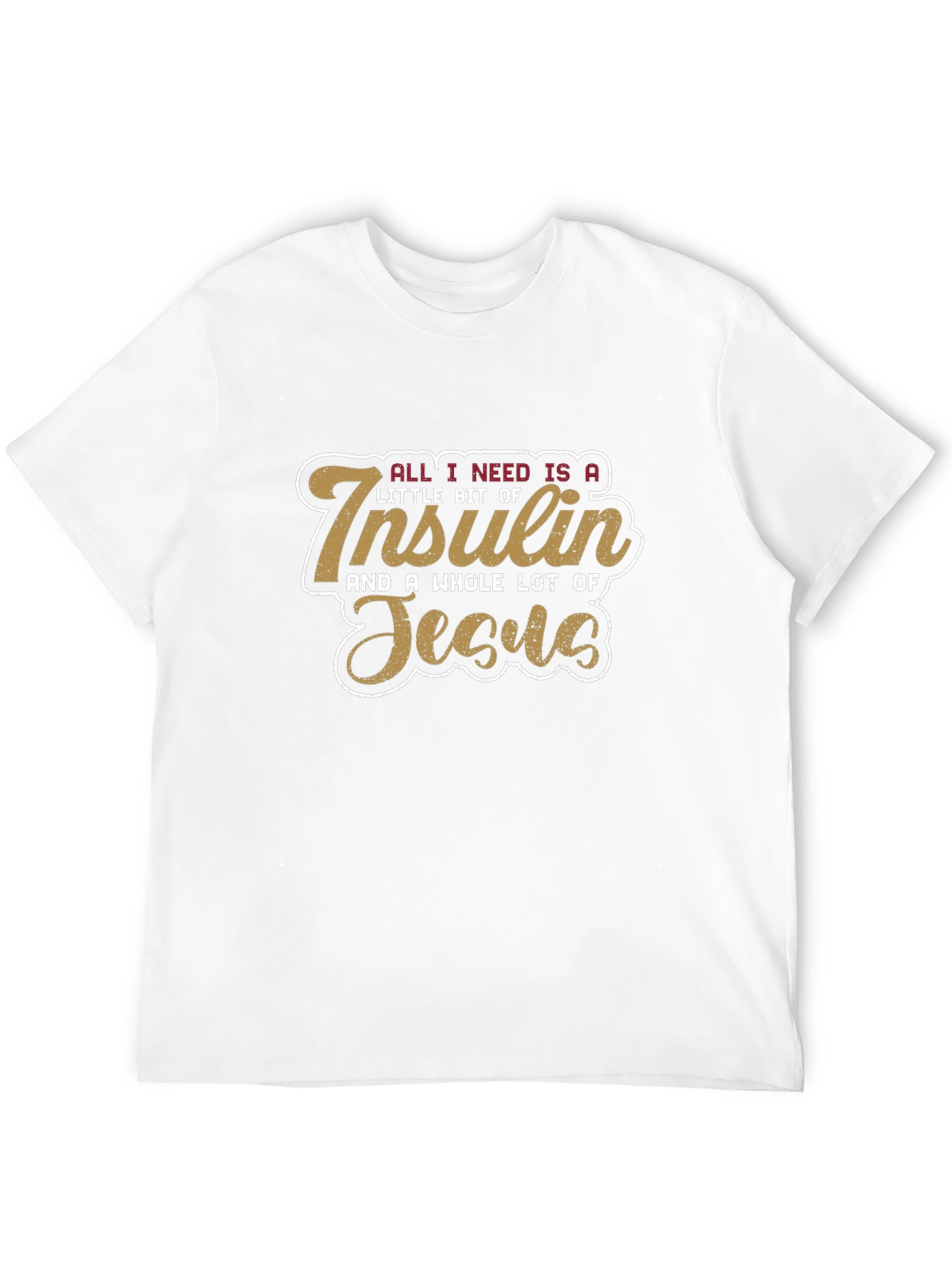 Insulin & Jesus T-Shirt | Diabetic Faith Tee