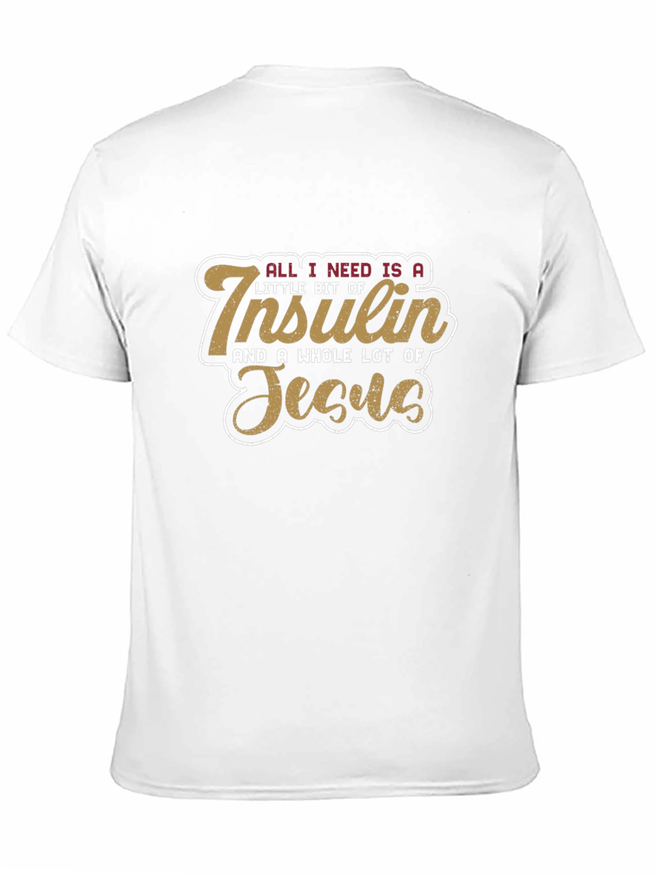 Insulin & Jesus T-Shirt | Diabetic Faith Tee