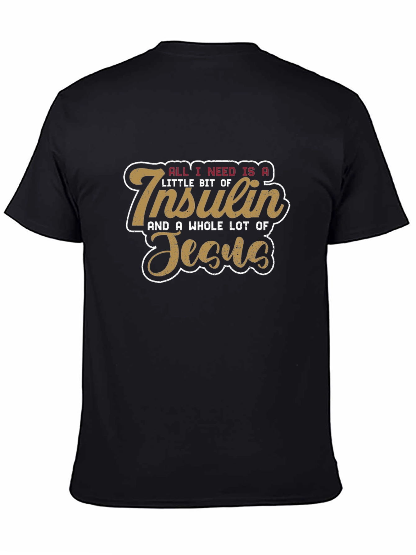 Insulin & Jesus T-Shirt | Diabetic Faith Tee
