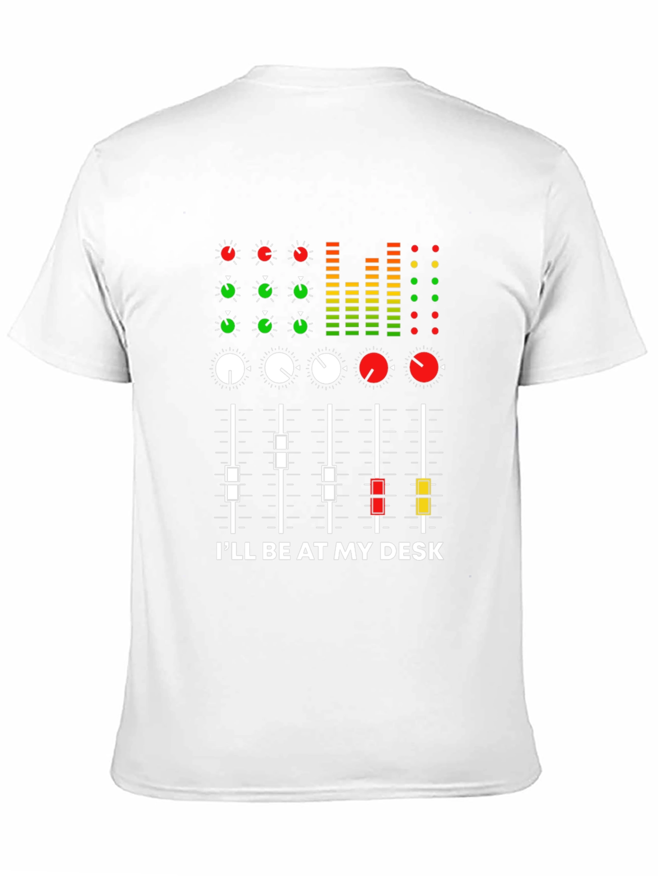 Audio Mixer T-Shirt - Ill Be At My Desk