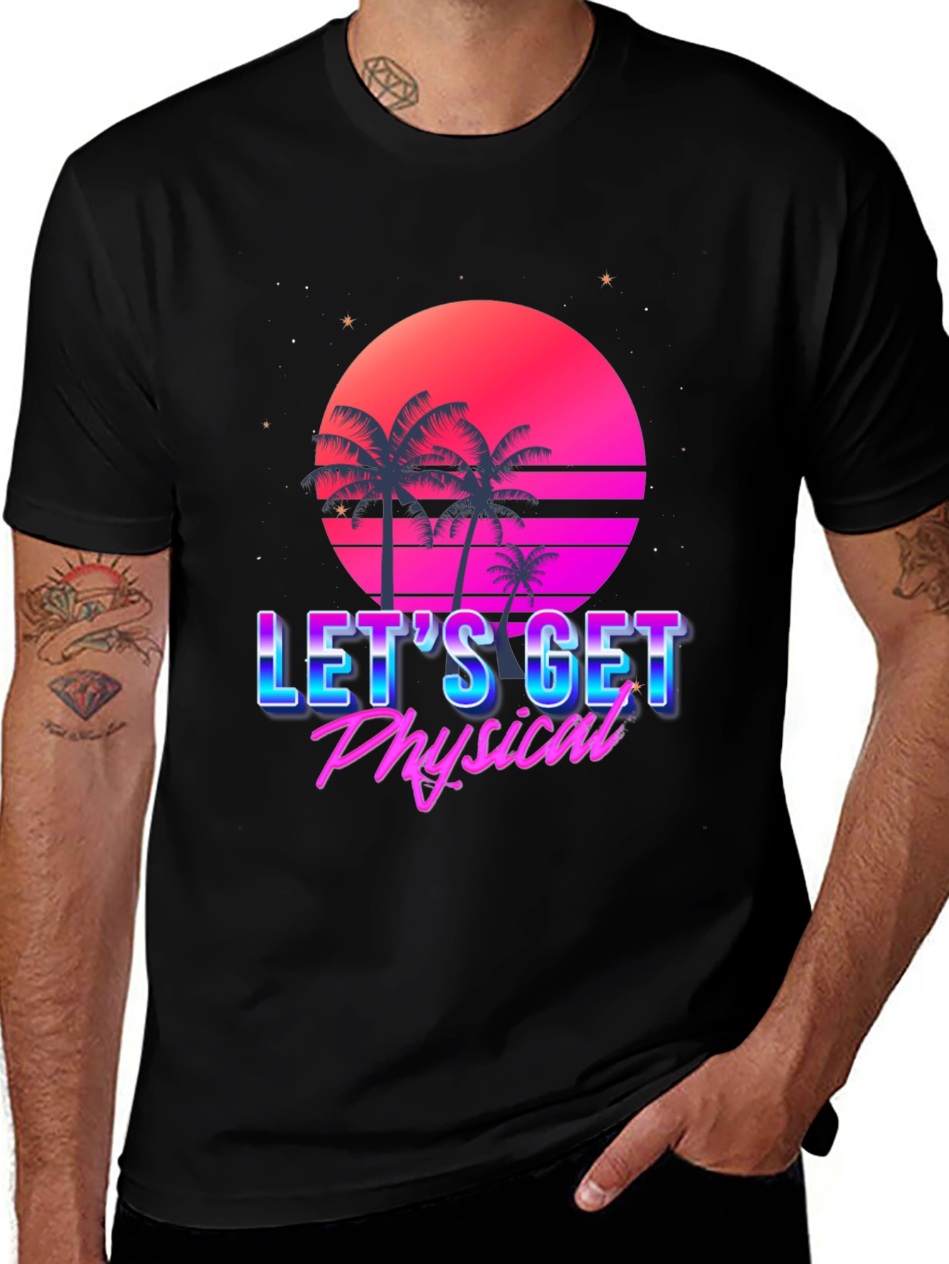 Lets Get Physical Retro Tee