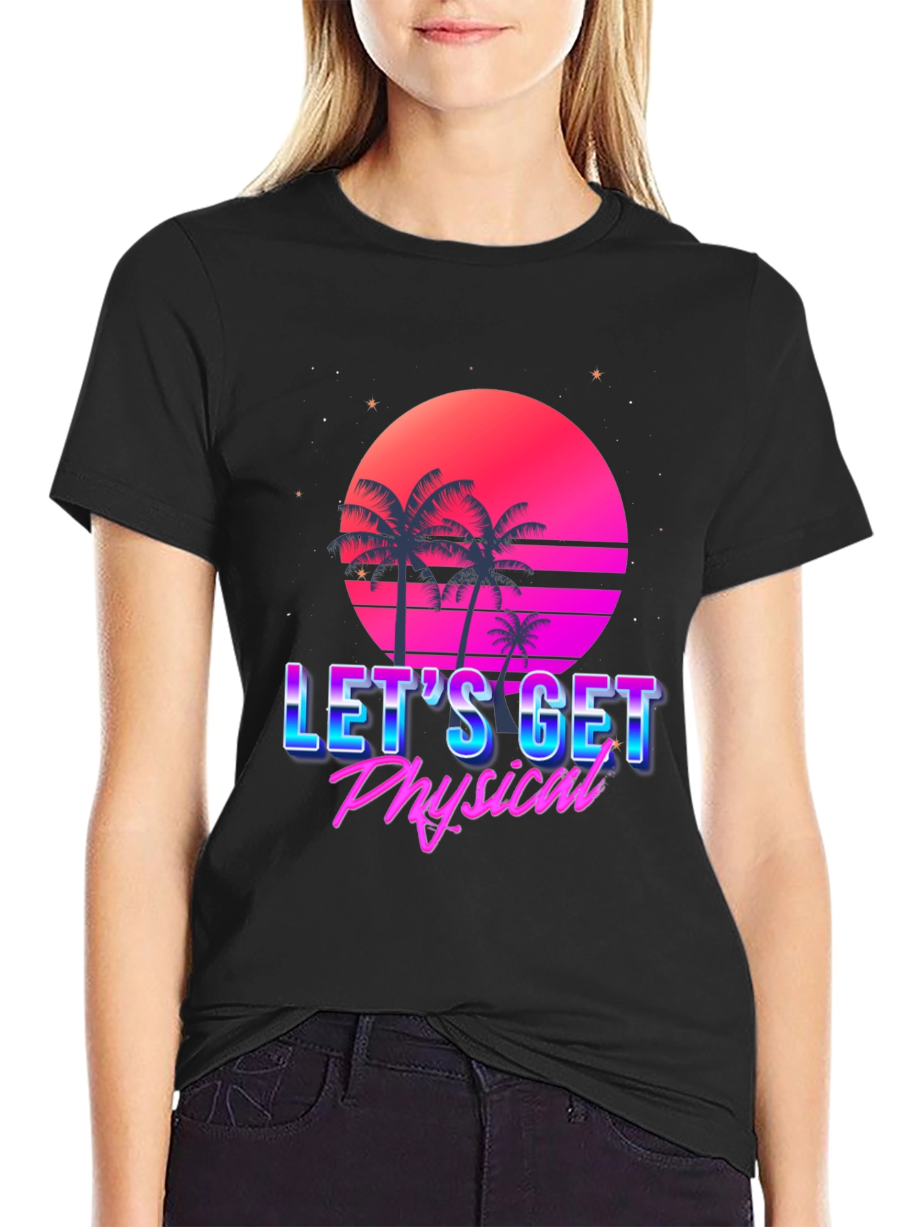 Lets Get Physical Retro Tee