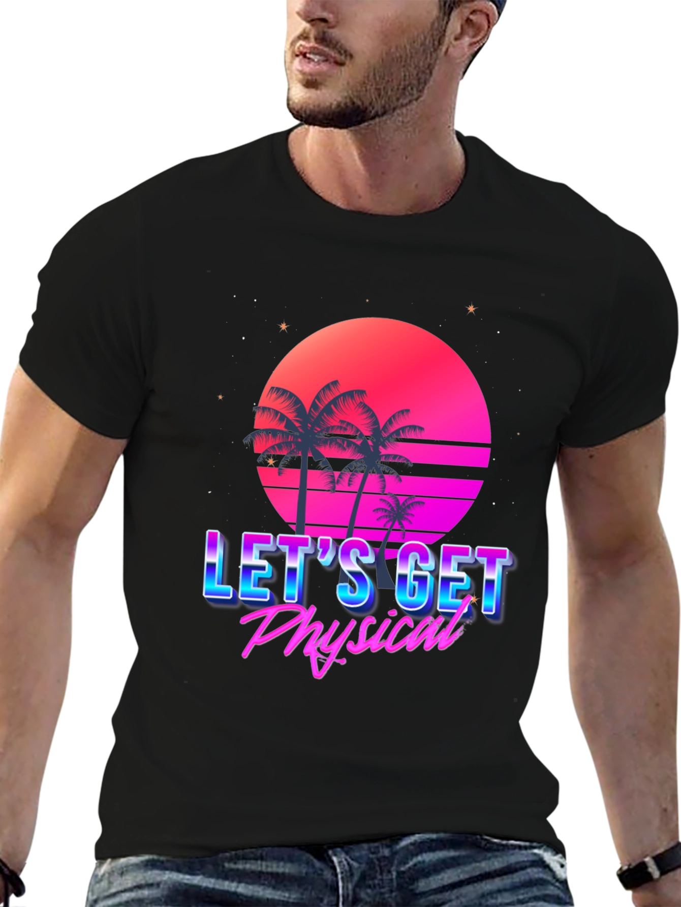 Lets Get Physical Retro Tee