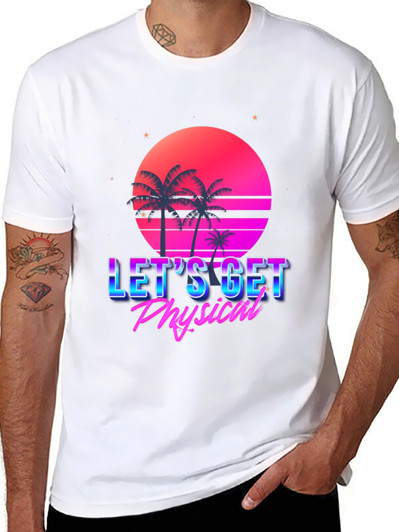 Lets Get Physical Retro Tee