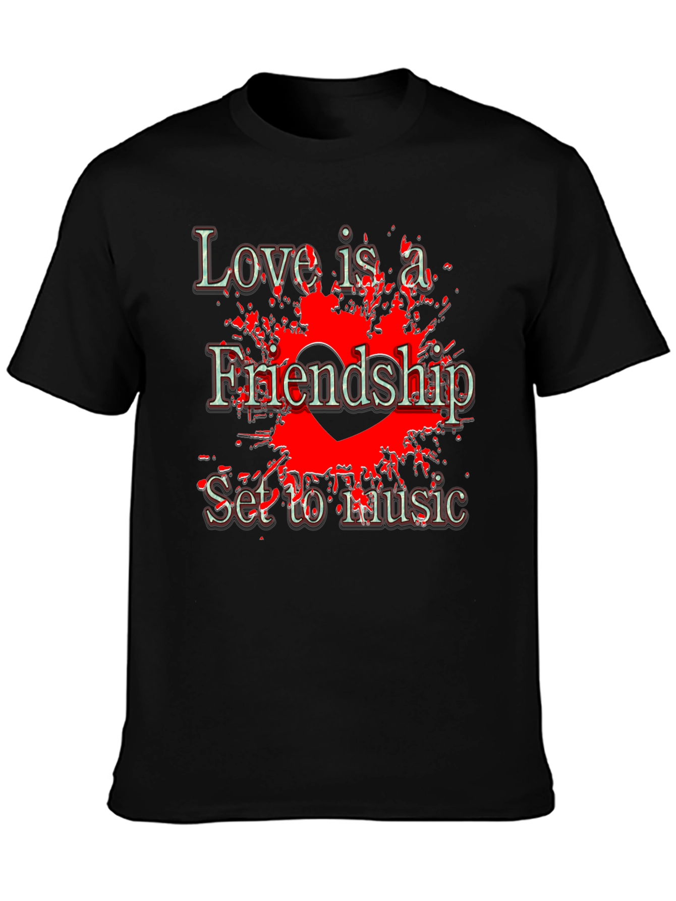 Love and Friendship Music T-Shirt