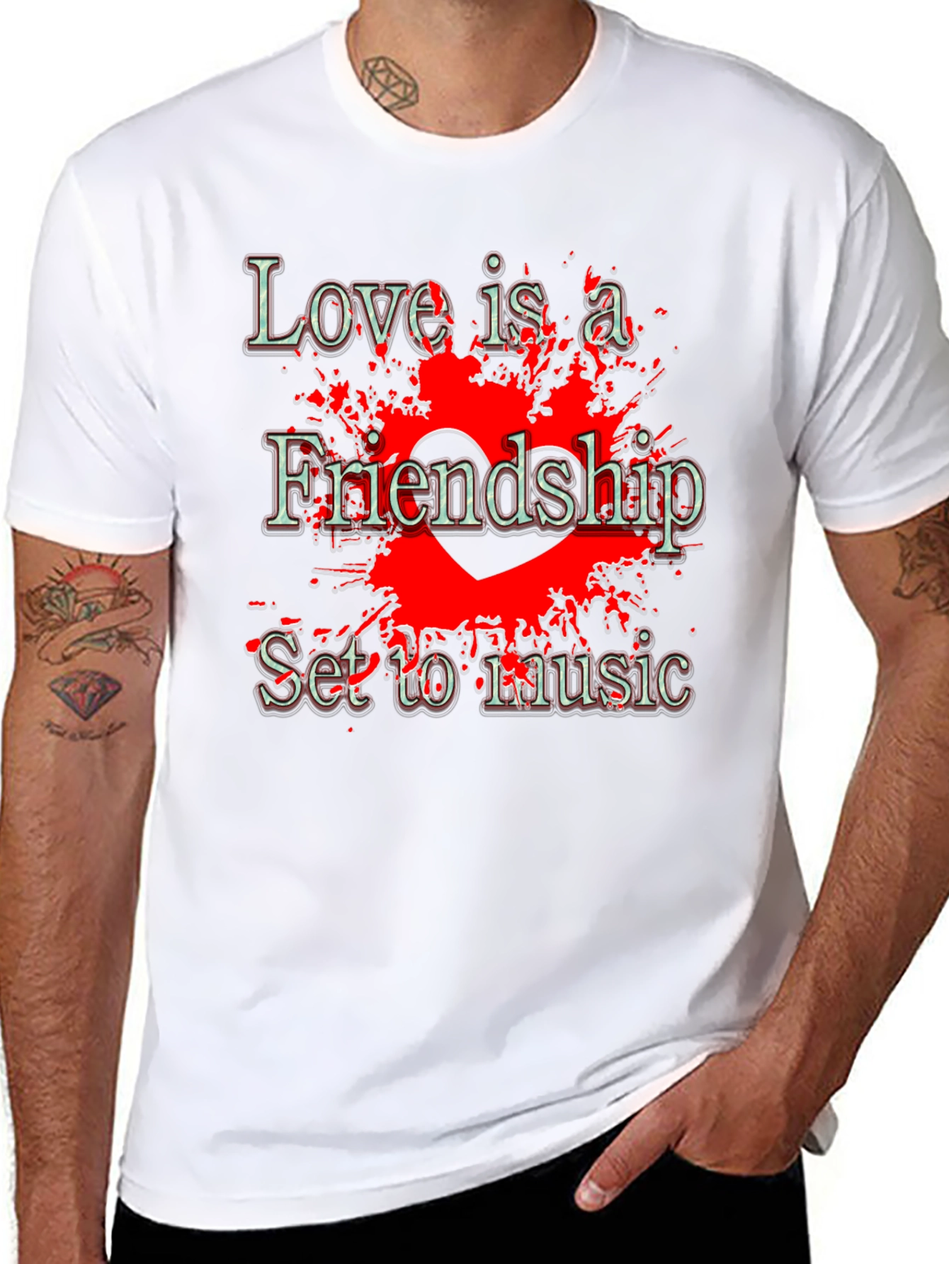 Love and Friendship Music T-Shirt