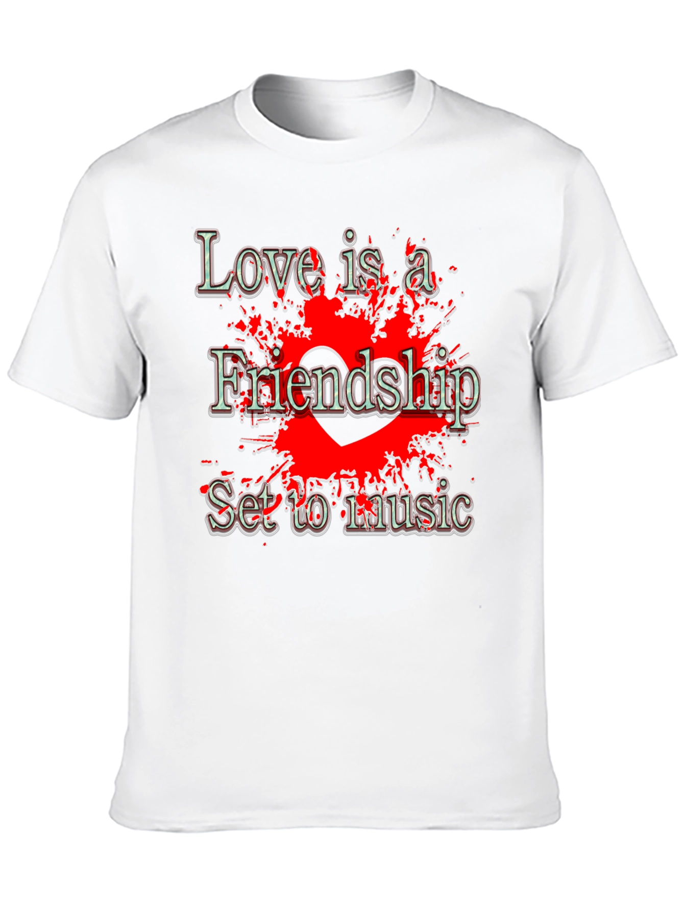 Love and Friendship Music T-Shirt