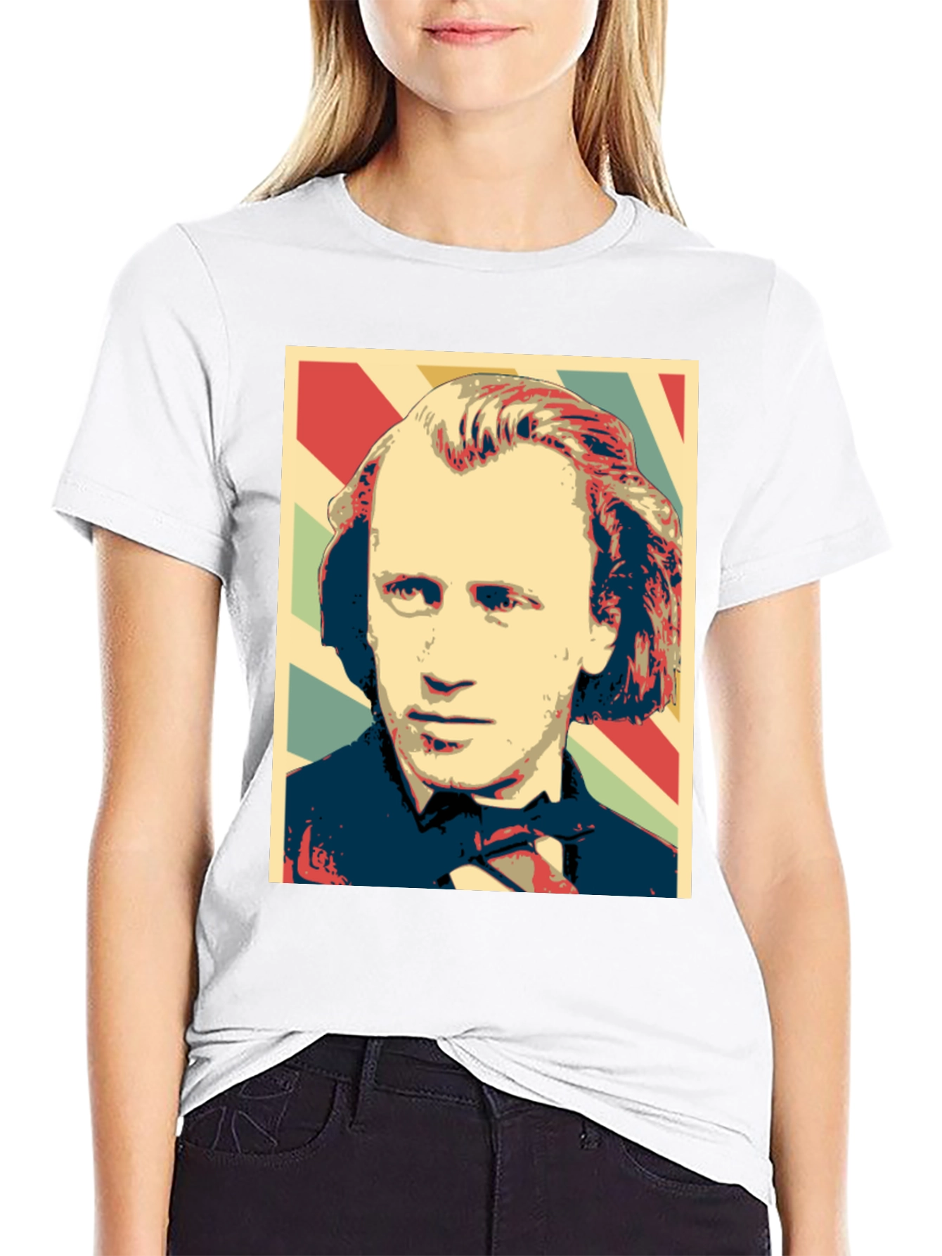 Johannes Brahms Graphic Tee - Classic Composer Portrait